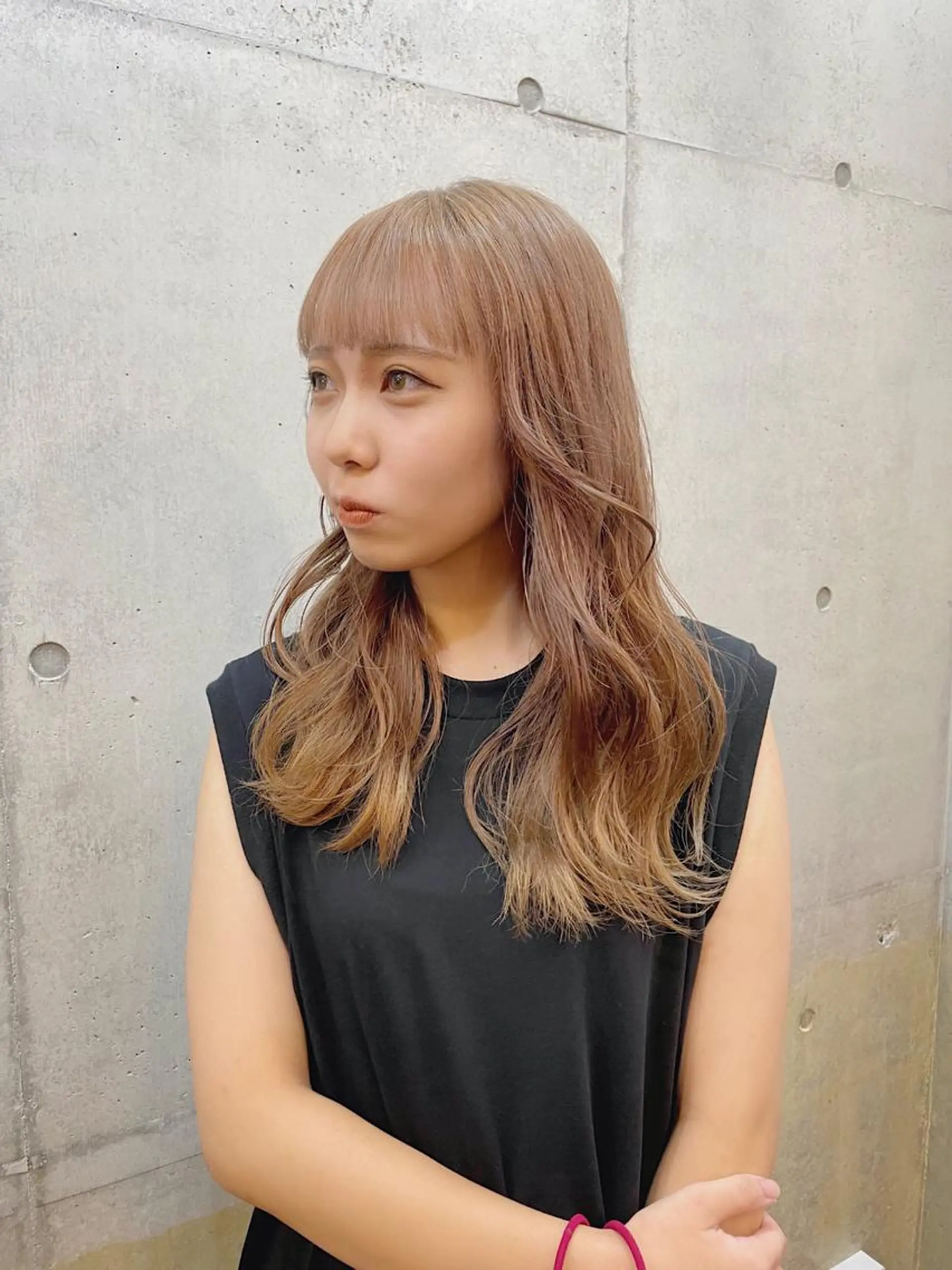 ロング ヘアカラー トリートメント 清家 浩貴のヘアスタイル