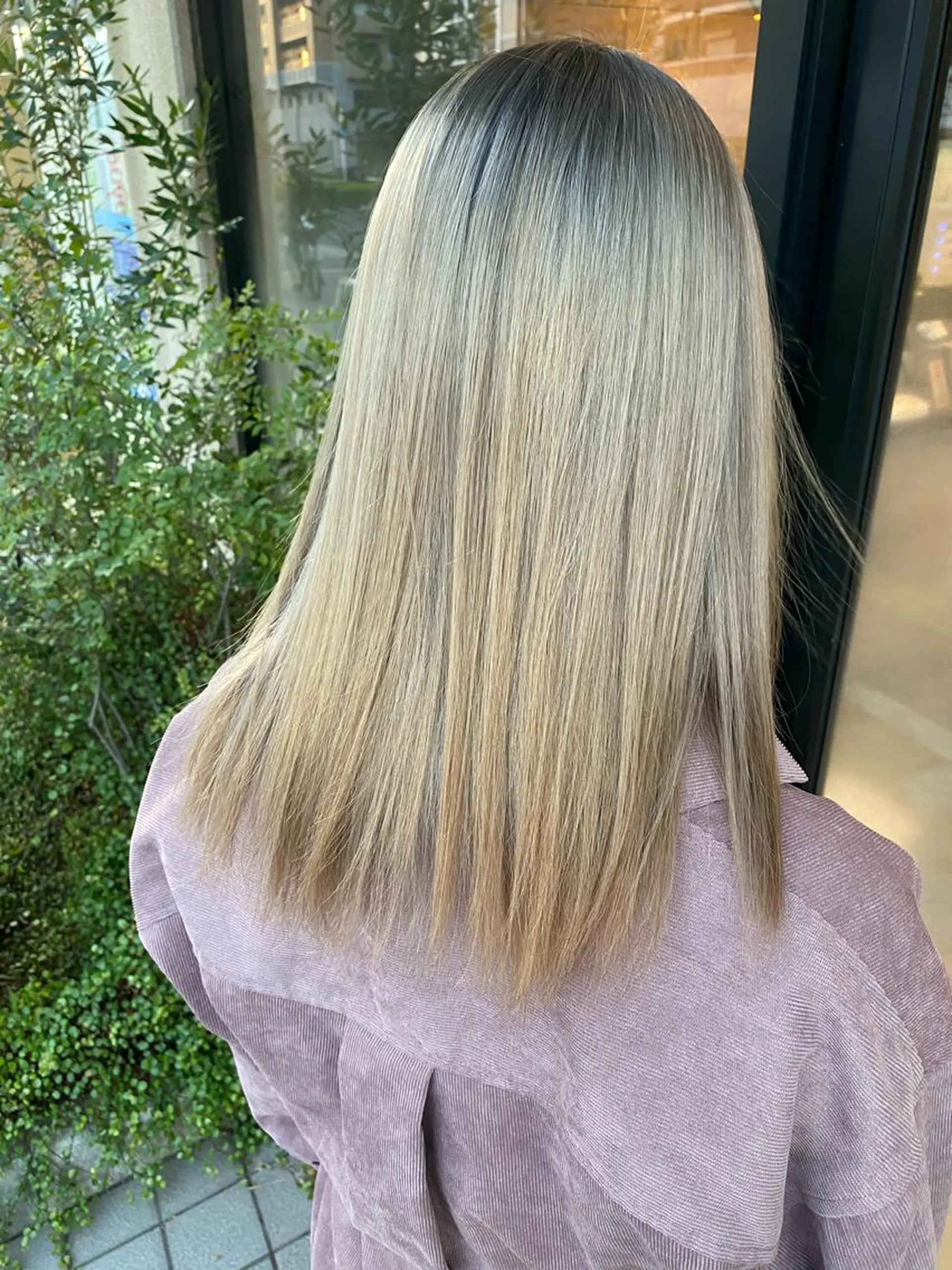 ミディアム カラー ヘアアレンジ Belle hair Design青野大貴のヘアスタイル