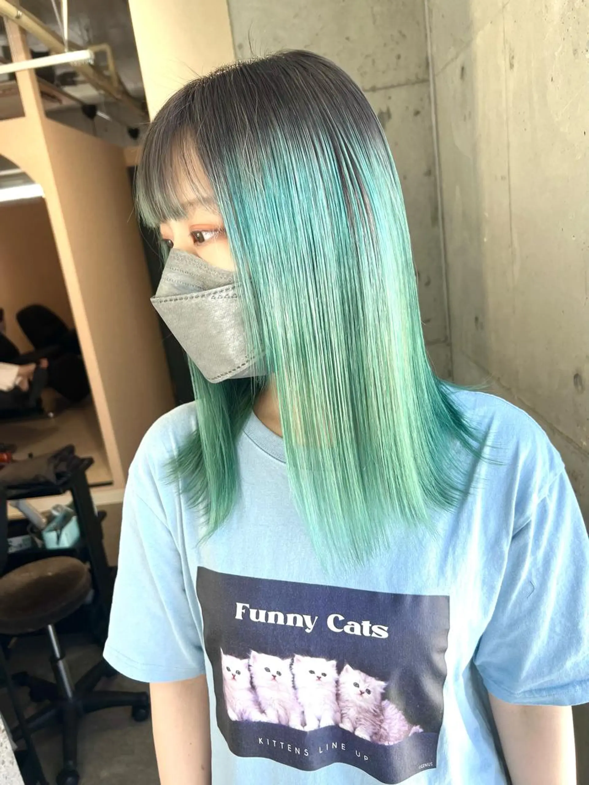 ミディアム カラー バレイヤージュ ブリーチ ケアブリーチ ハイライトカラー インナーカラー ヘアカラー トリートメント lani ブリーチ /ダブルカラーのヘアスタイル