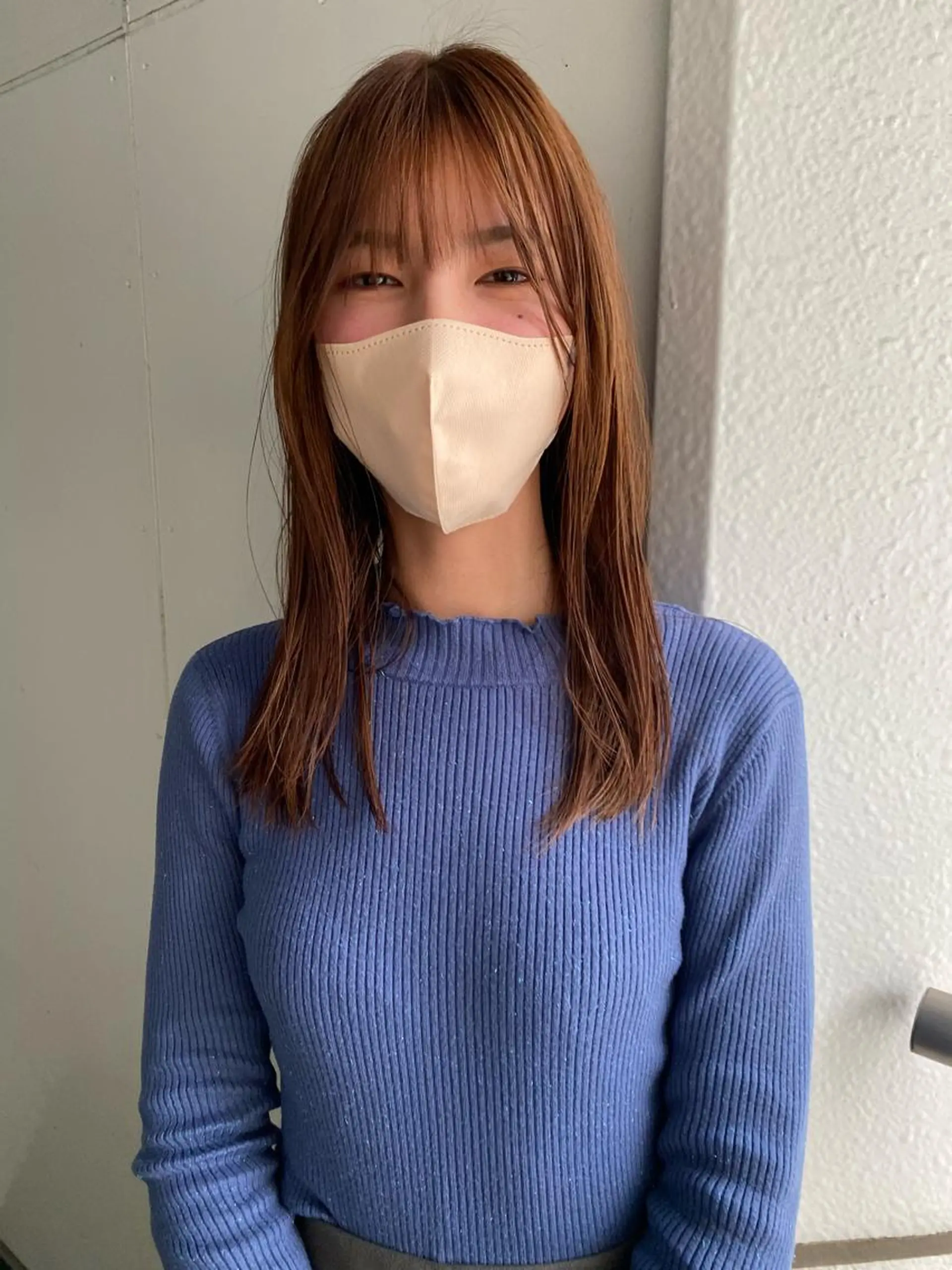 セミロング カラー ブリーチ ダブルカラー ブリーチなしカラー 無料カットモデル募集 🌱ひょうがのヘアスタイル