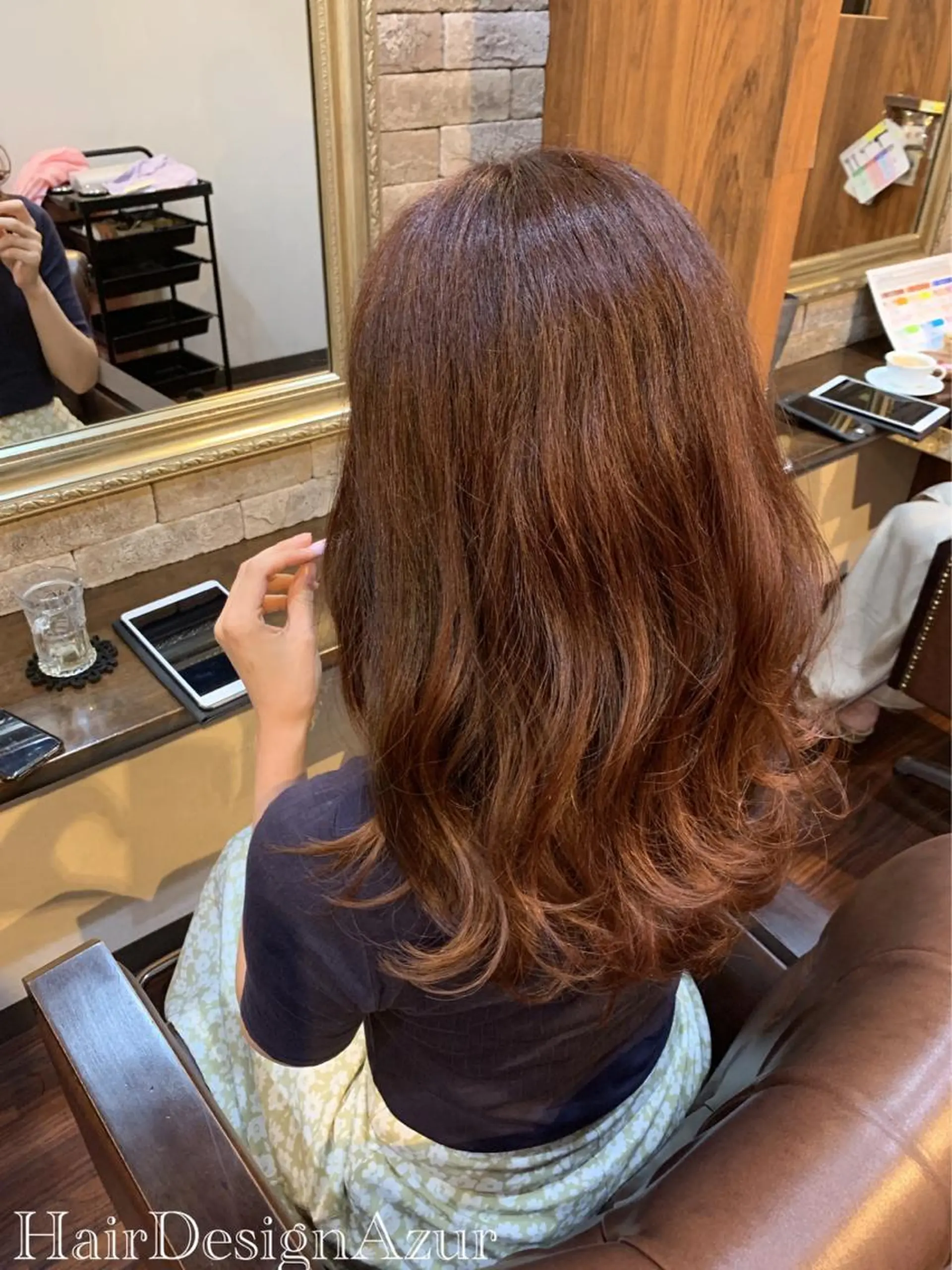 ロング カラー HairDesign Azurのヘアスタイル