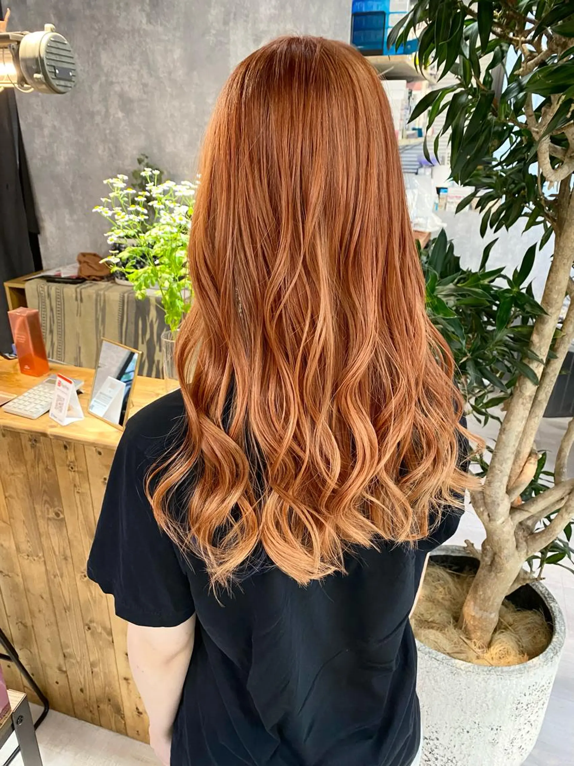 ロング アッシュ アッシュブラック ボブ 髪質改善 韓国風ヘア 【.ico】心斎橋/ ウルフ/飛田ゆうきのヘアスタイル