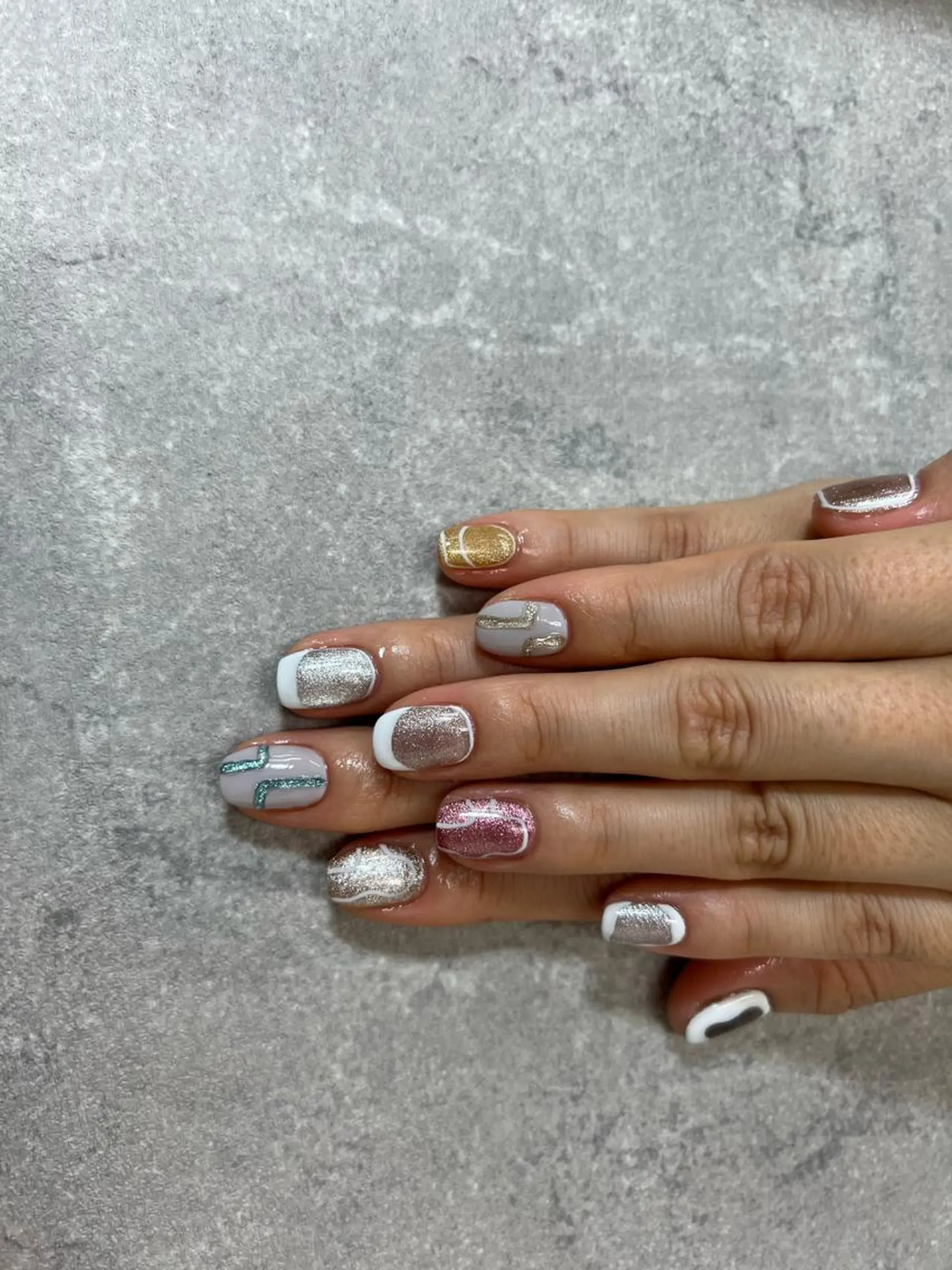 ネイル フットネイル フレンチネイル ジェルネイル ガラスフレンチ グラデーション YAGAWA NAOのネイルデザイン