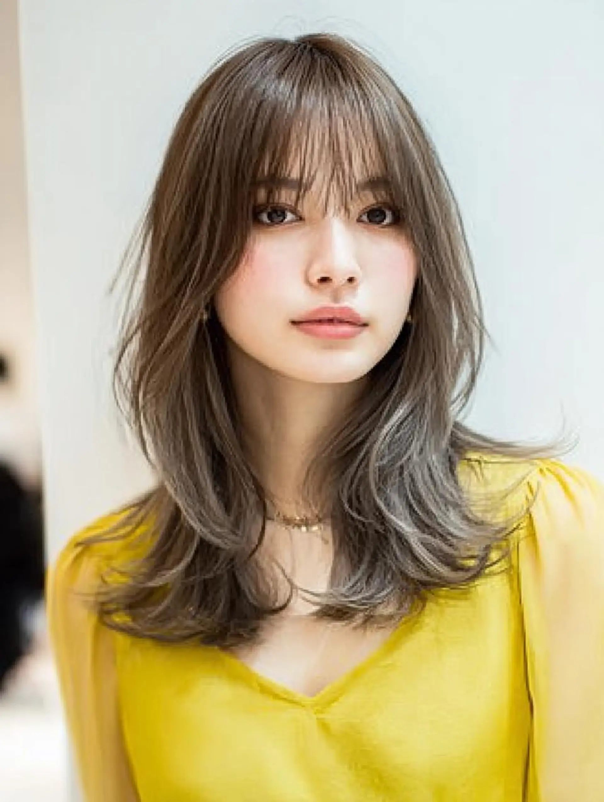 セミロング ハッシュカット 髪質改善 レイヤーカット 縮毛矯正 トリートメント カット ヘアカラー トリートメント 生艶髪＆レイヤー🔔 渋谷お薦めNo.1✨のヘアスタイル