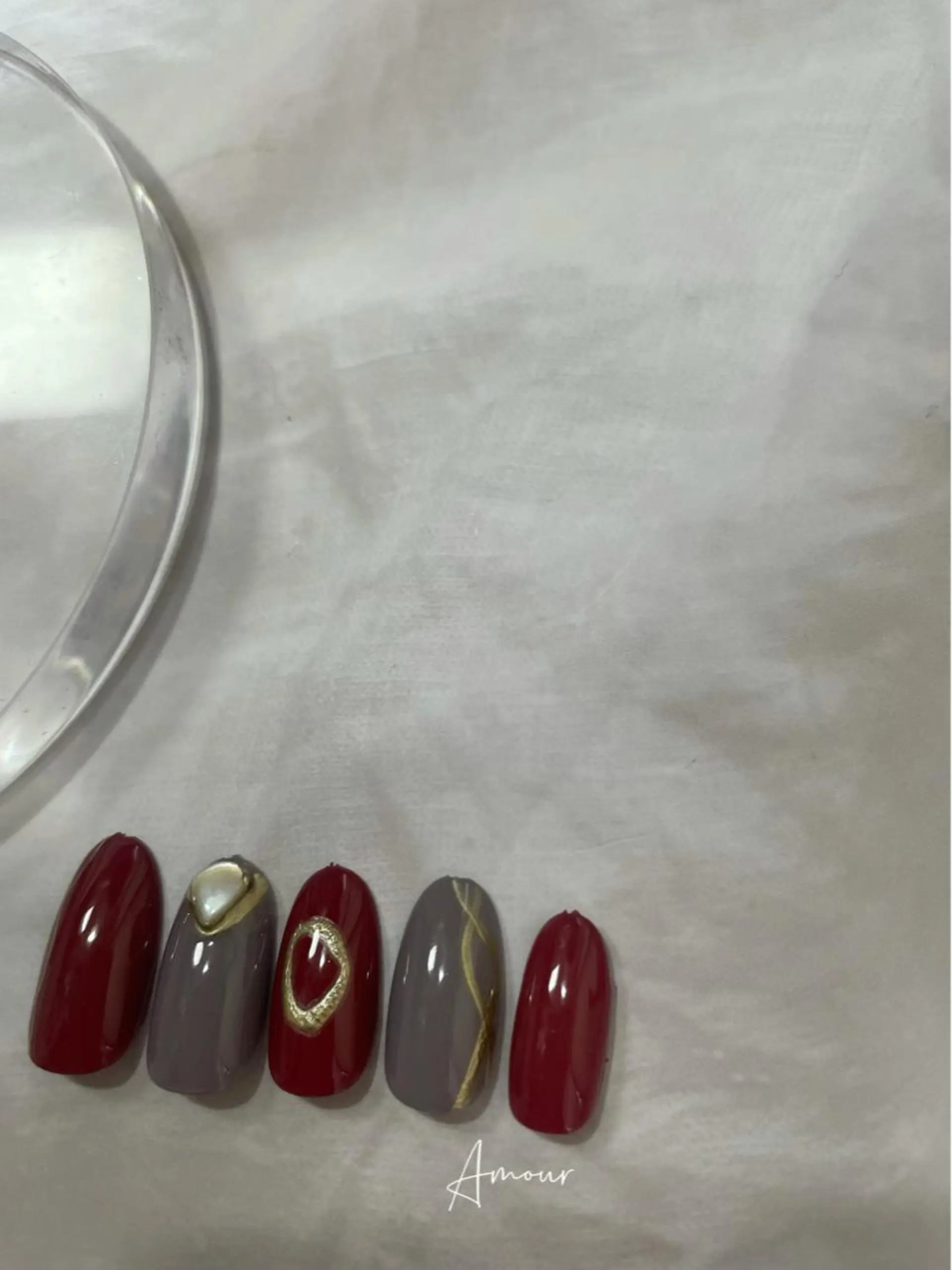 ネイル ボルドー Nail Salon Amourのネイルデザイン