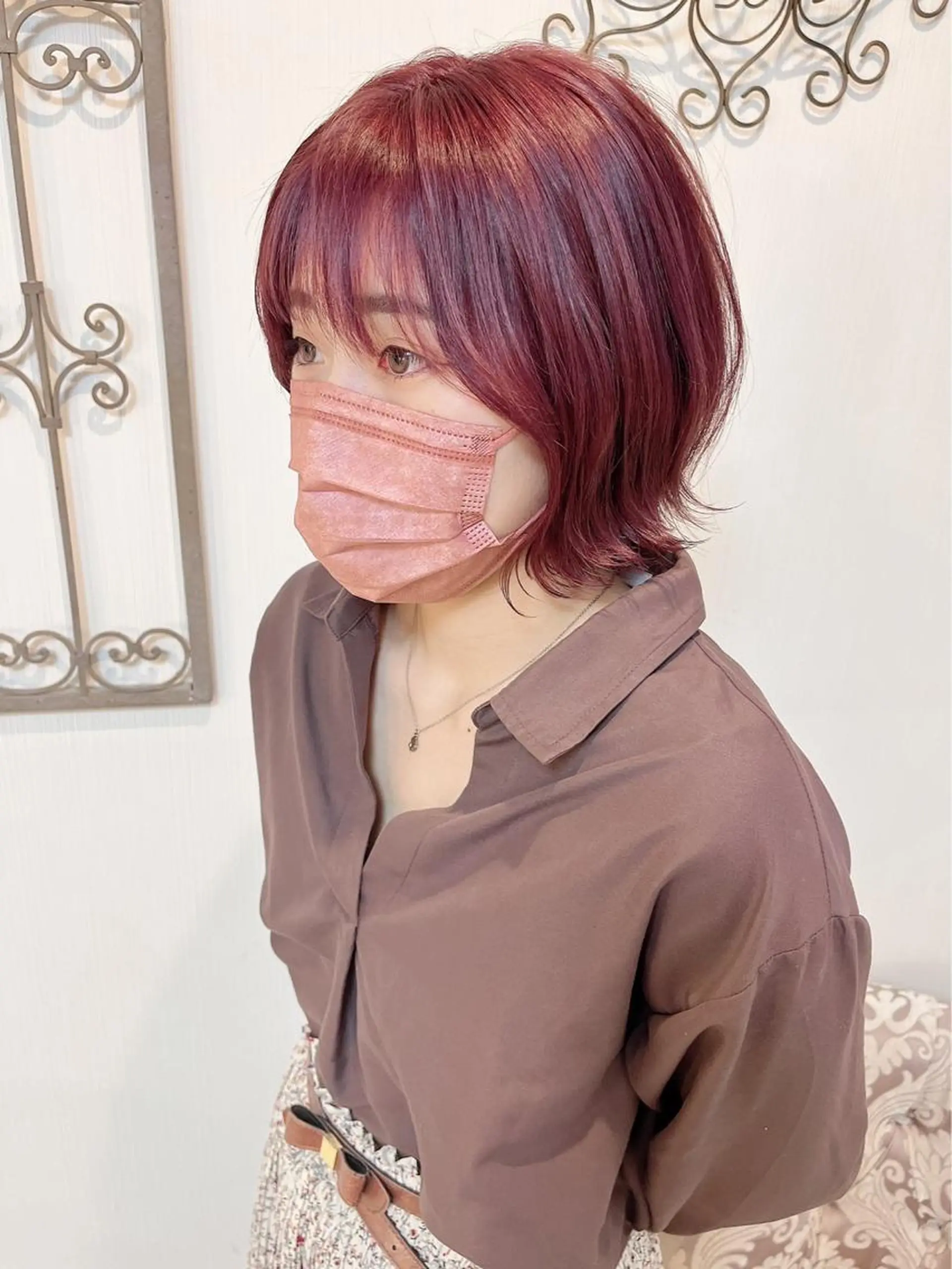 ショート カラー 🩶韓国艶髪🇰🇷 下本夕綺のヘアスタイル