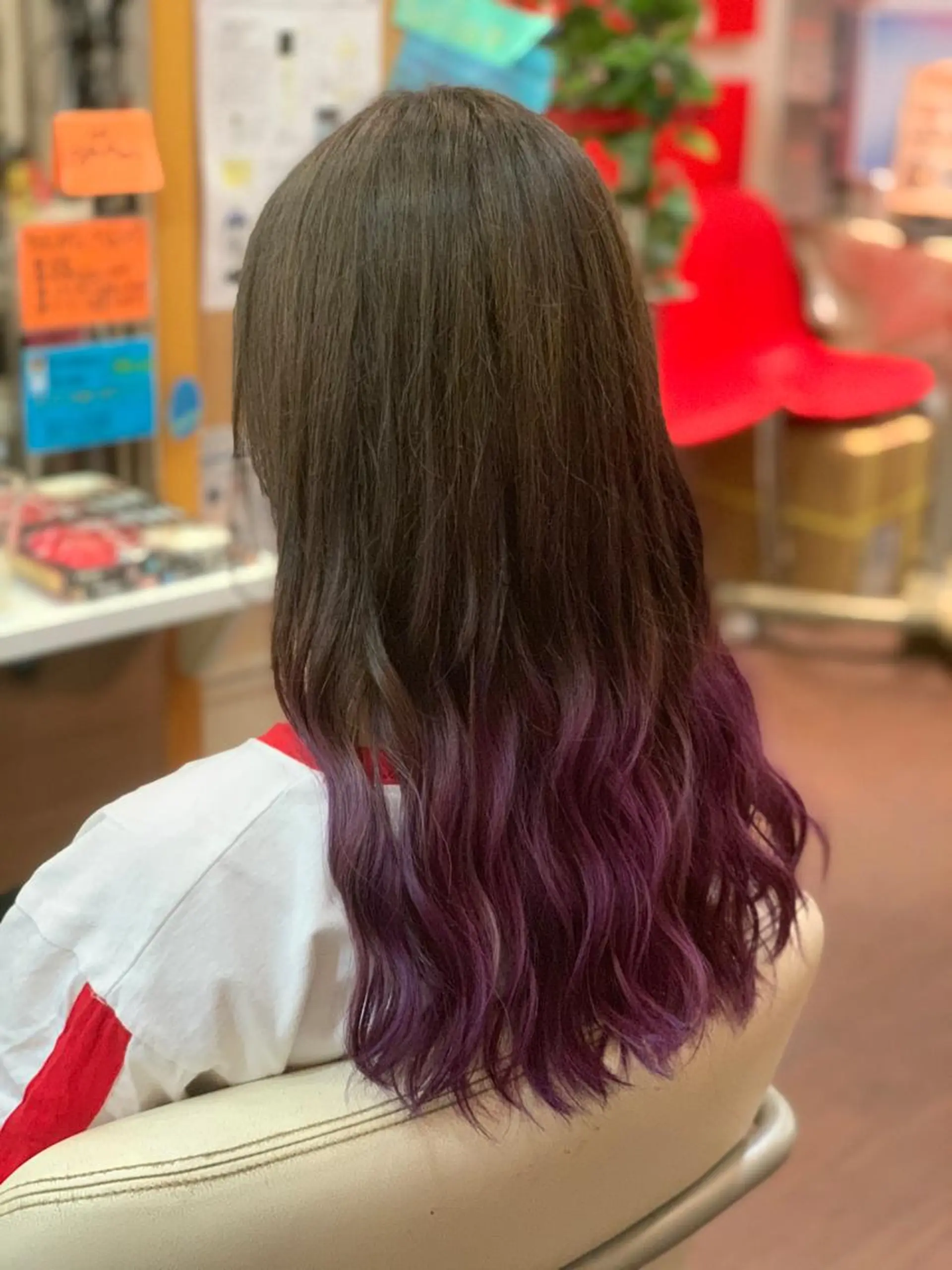 ロング ヘアカラー たけい ゆうきのヘアスタイル