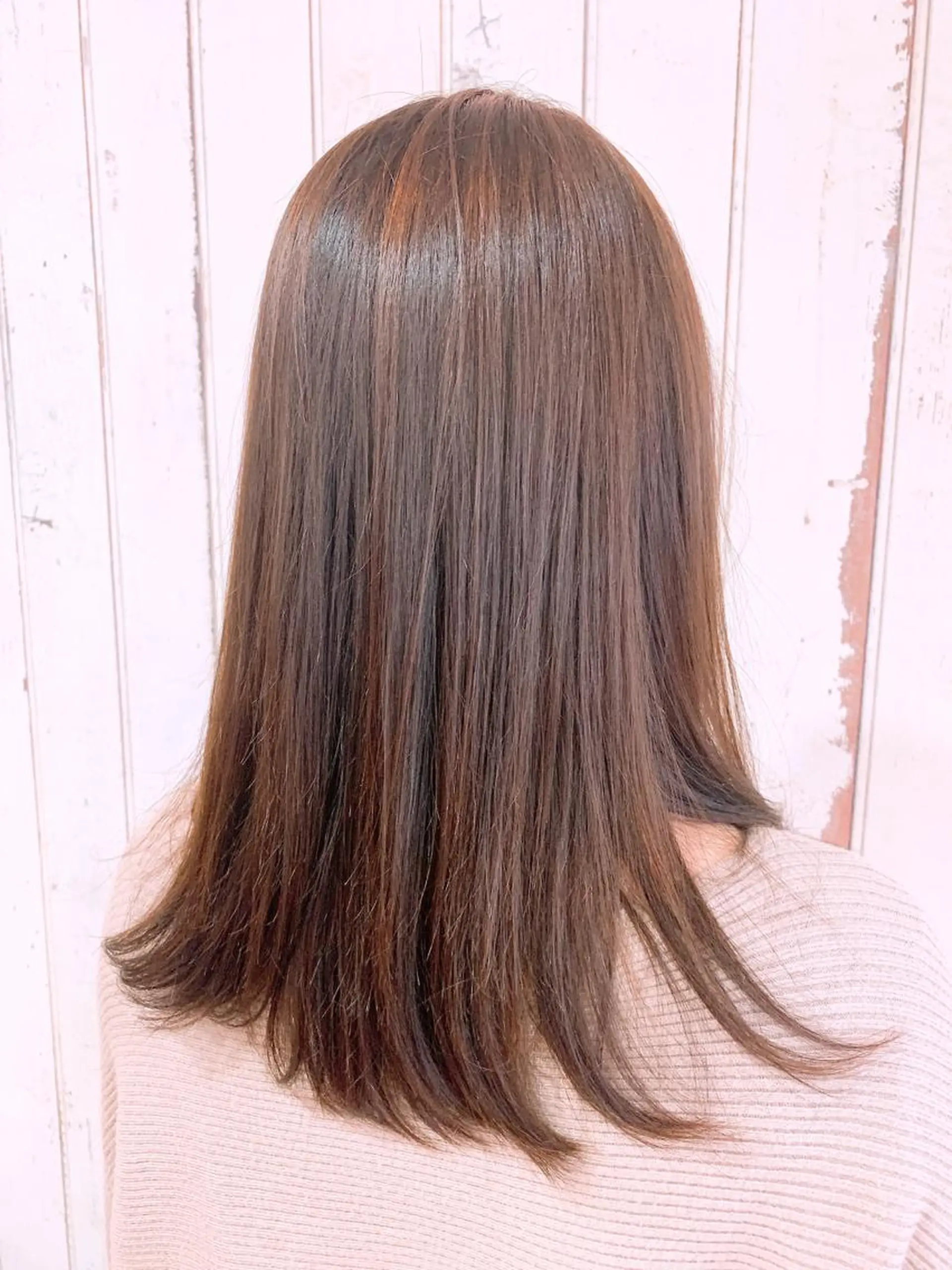 ミディアム カラー 💛艶カラー髪質改善 💛MIYUのヘアスタイル