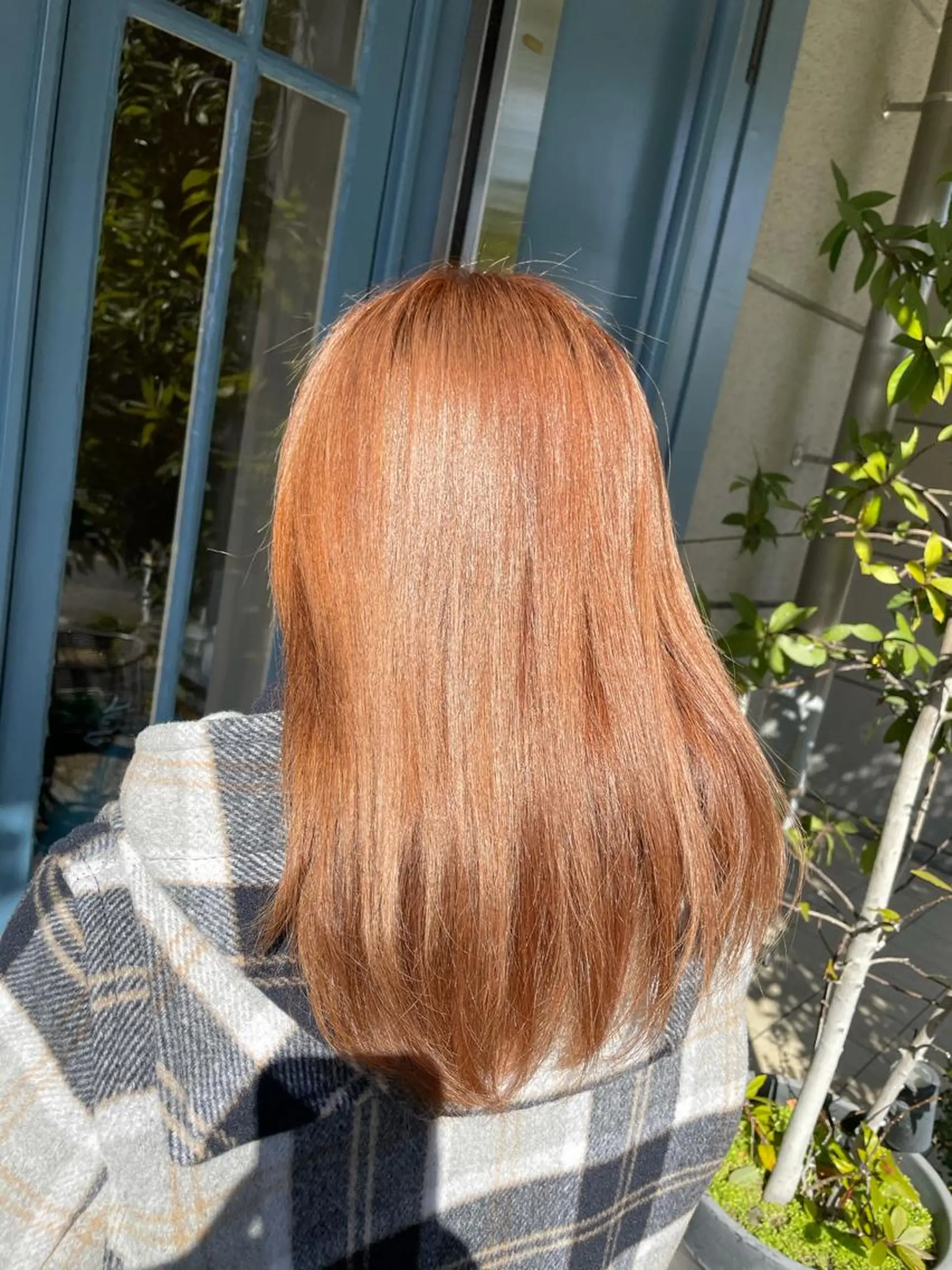 ロング ブリーチ毛矯正.髪質 改善.髪にドラマをのヘアスタイル