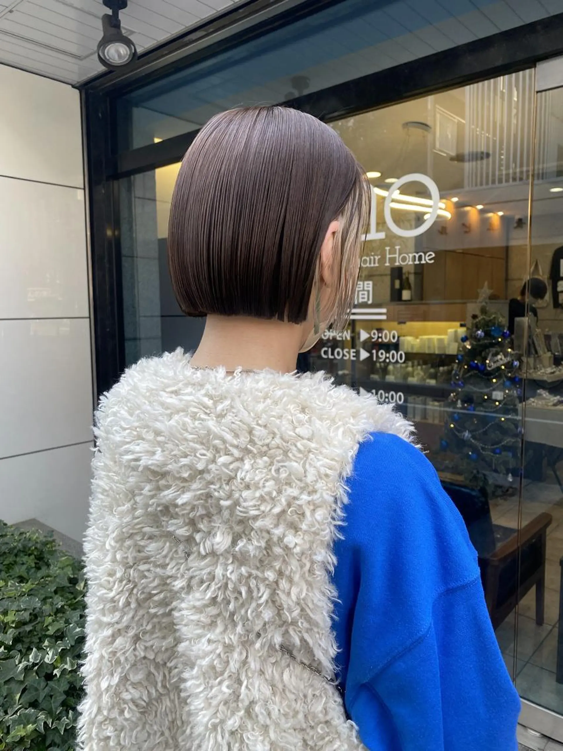 ショート 切りっぱなしボブ ボブ ヘアカラー olino 【オリノ】西田辺のヘアスタイル