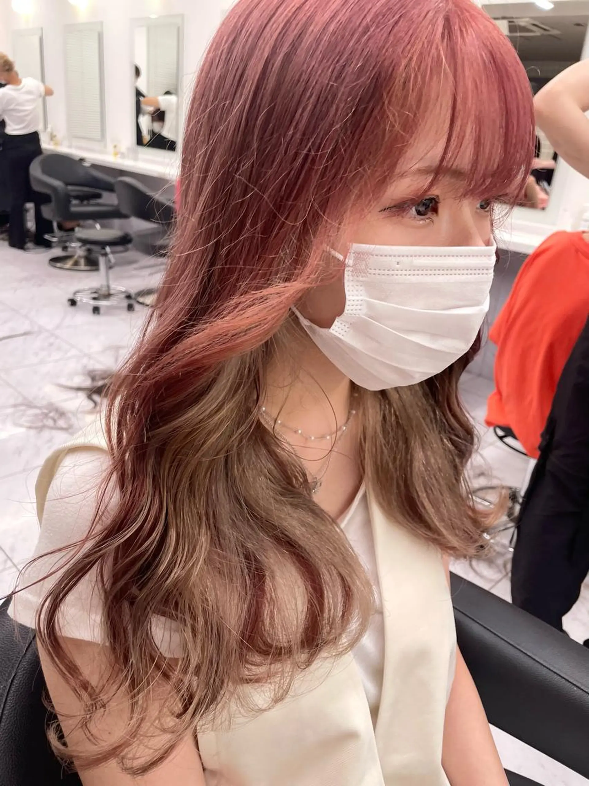 ロング カラー *モデル募集🤍横浜 透明感カラー🫧のヘアスタイル