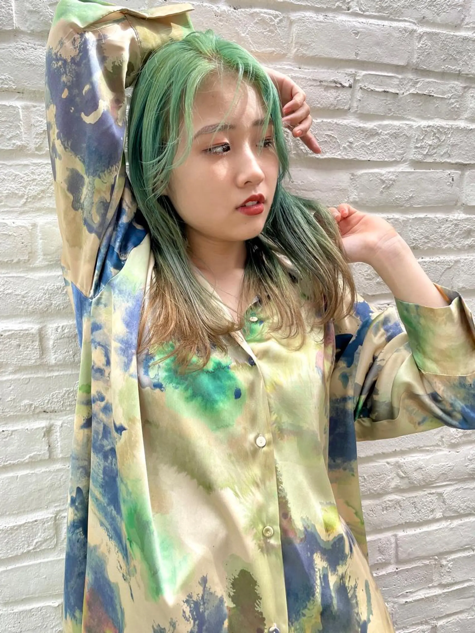 ロング カラー デザインカラー 韓国風ヘア 💎韓国風レイヤー /ボブ💎Namiのヘアスタイル