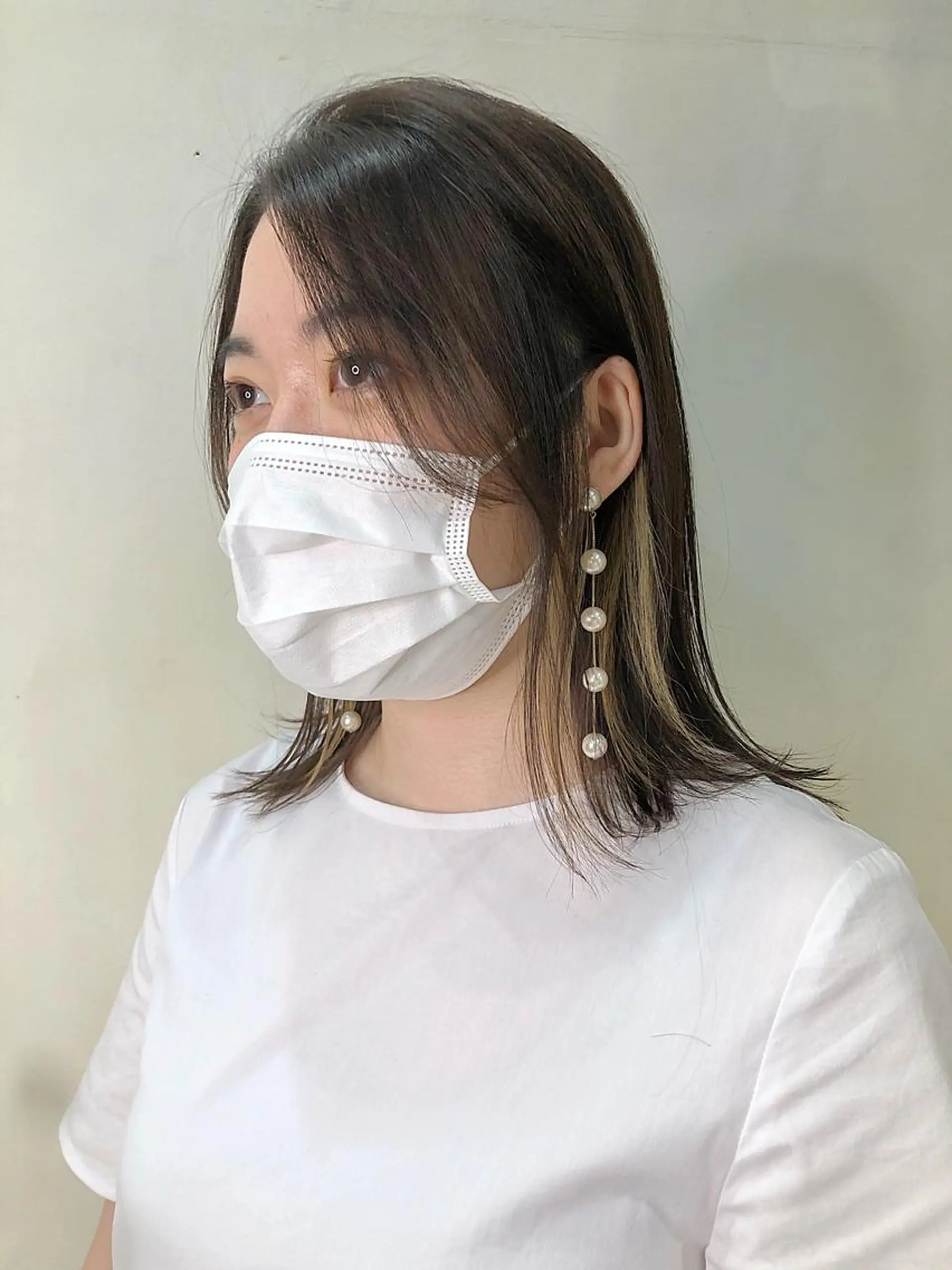 ミディアム カラー インナーカラー カット ヘアカラー トリートメント ブリーチ🪡 ボブ🧶レイヤーのヘアスタイル