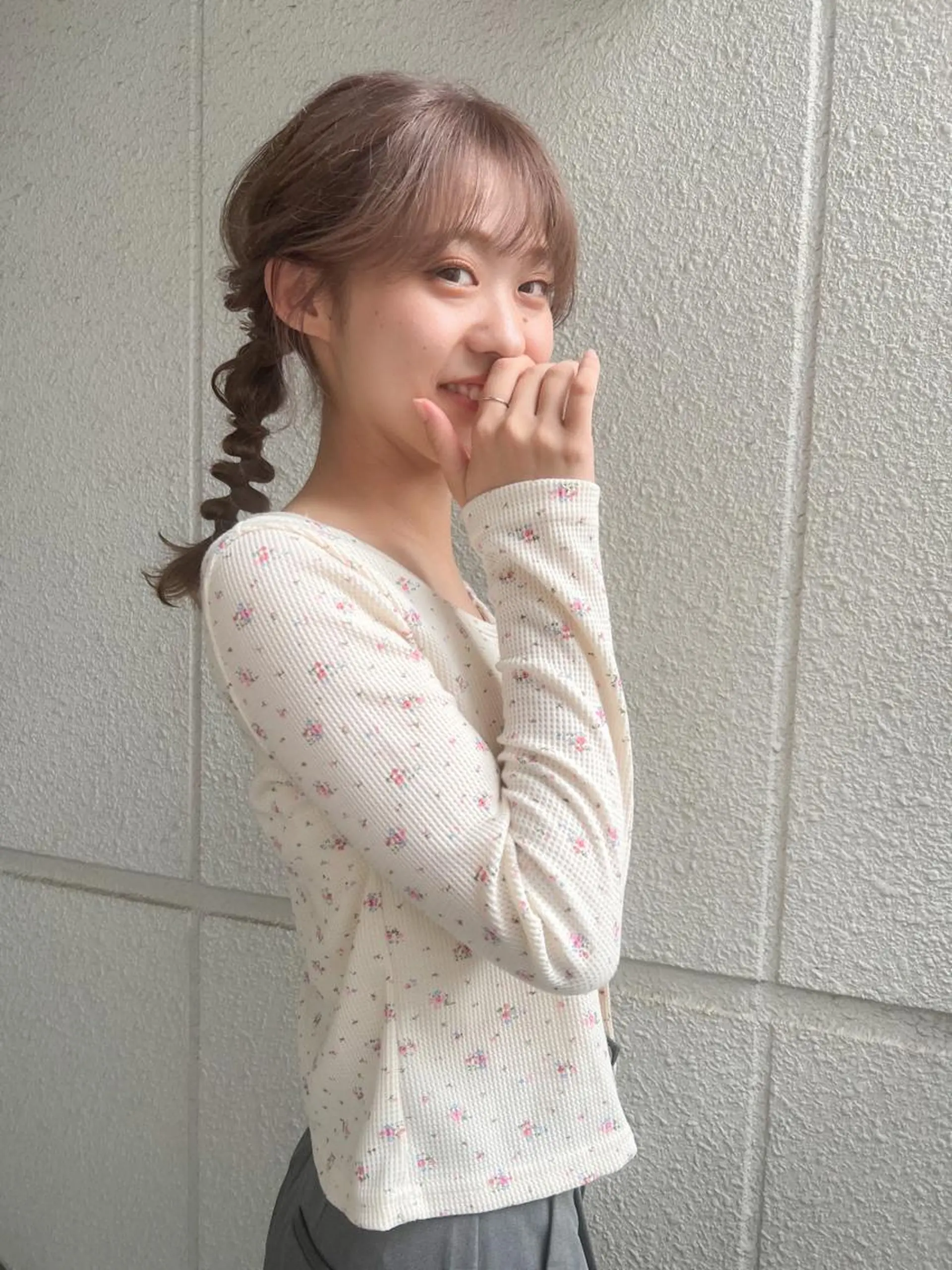 セミロング カラー ヘアアレンジ ヘアカラー カラーパティシエ facce🌼ikoのヘアスタイル