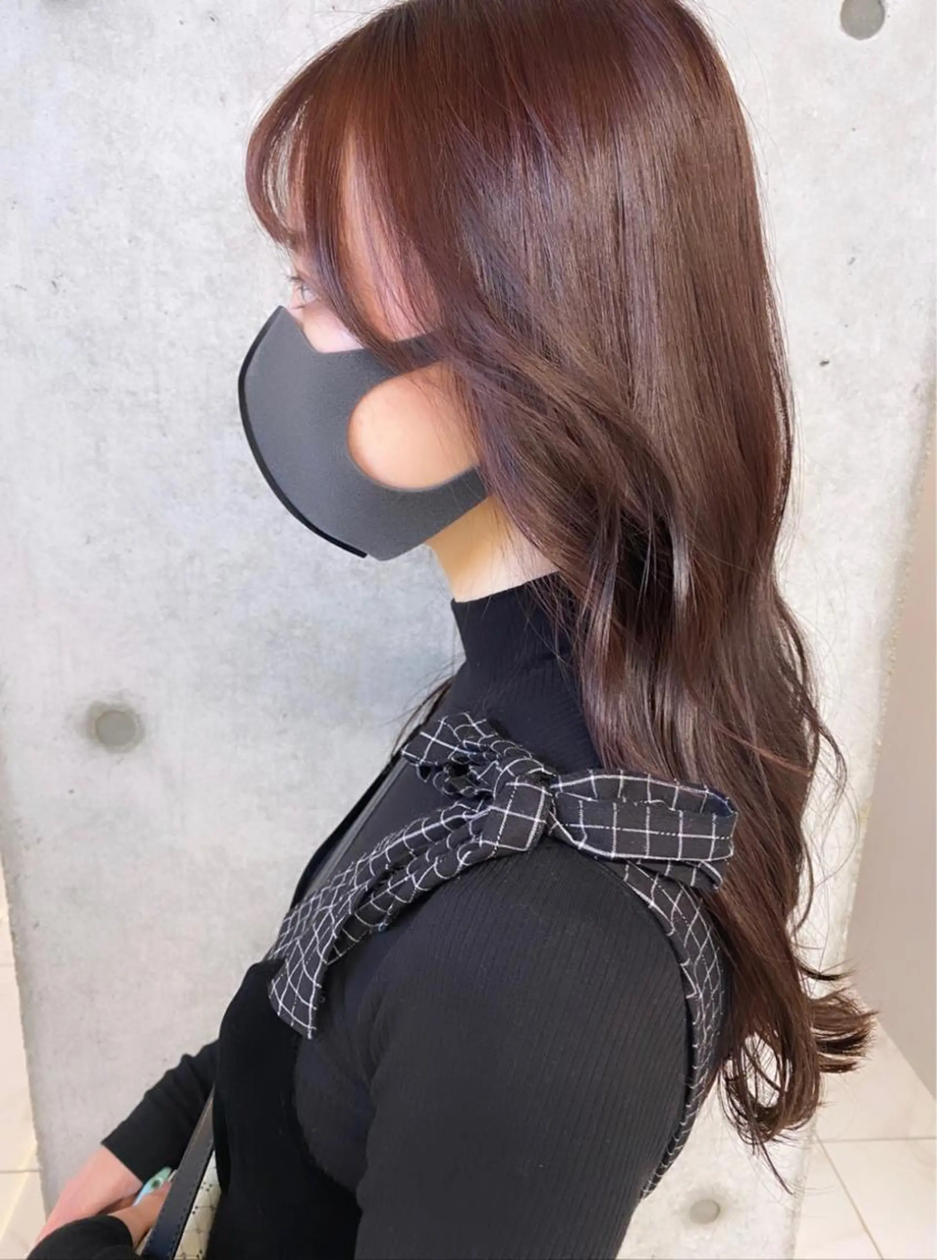 ロング カラー ブラウンカラー 透明感カラー ラベンダーカラー トリートメント カット ヘアカラー トリートメント ナツミ/透明感カラー /酸性縮毛矯正のヘアスタイル