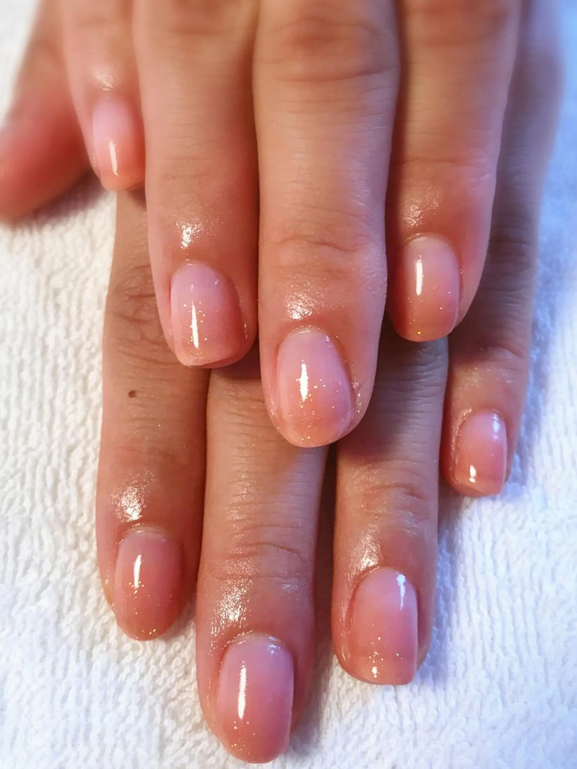 ネイル ジェルネイル グラデーション ラメ(グリッター) オレンジ Era nailのネイルデザイン
