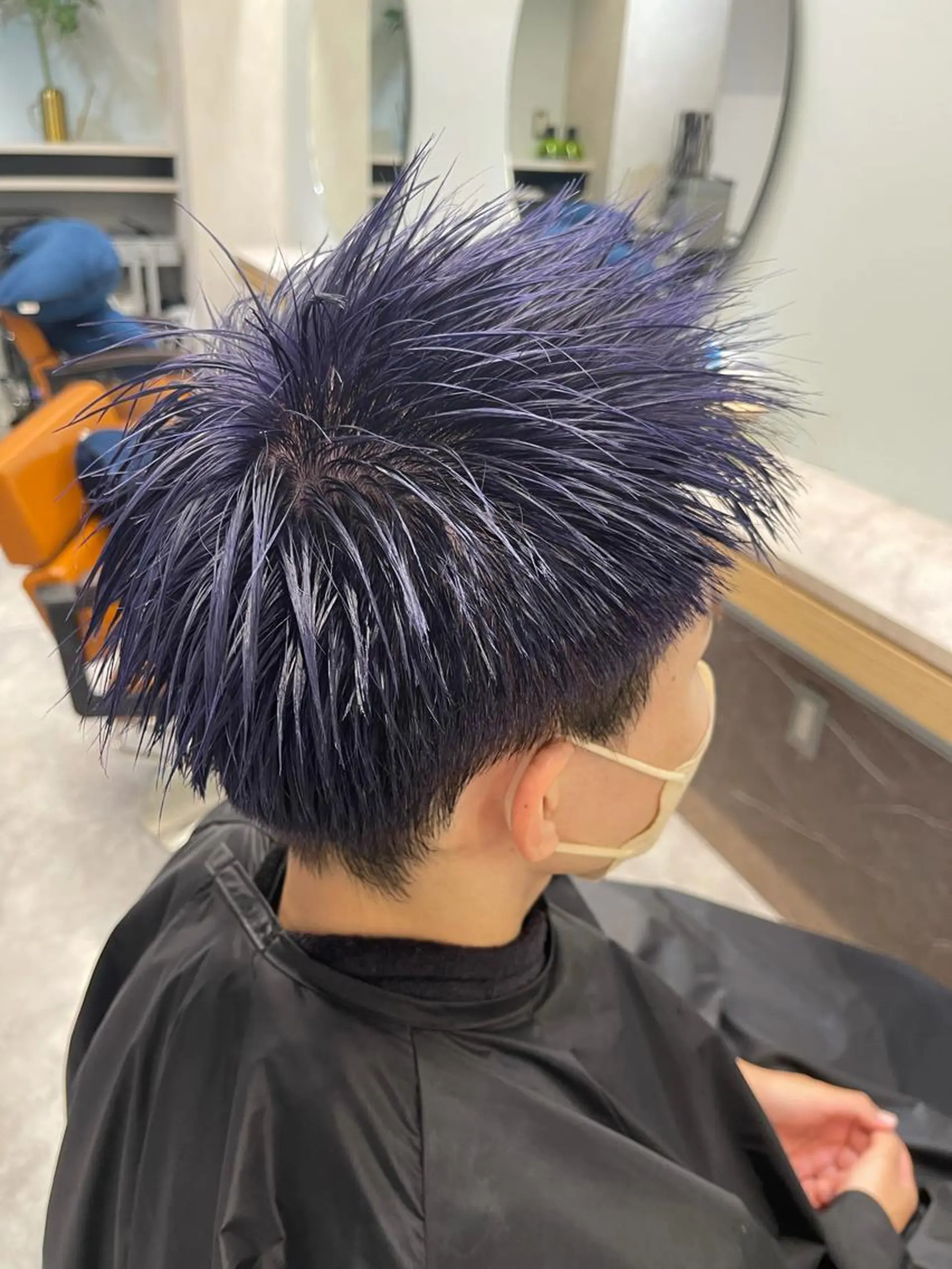 カラー ヘアアレンジ メンズ ヘアカラー 早瀬裕之 パーマのヘアスタイル