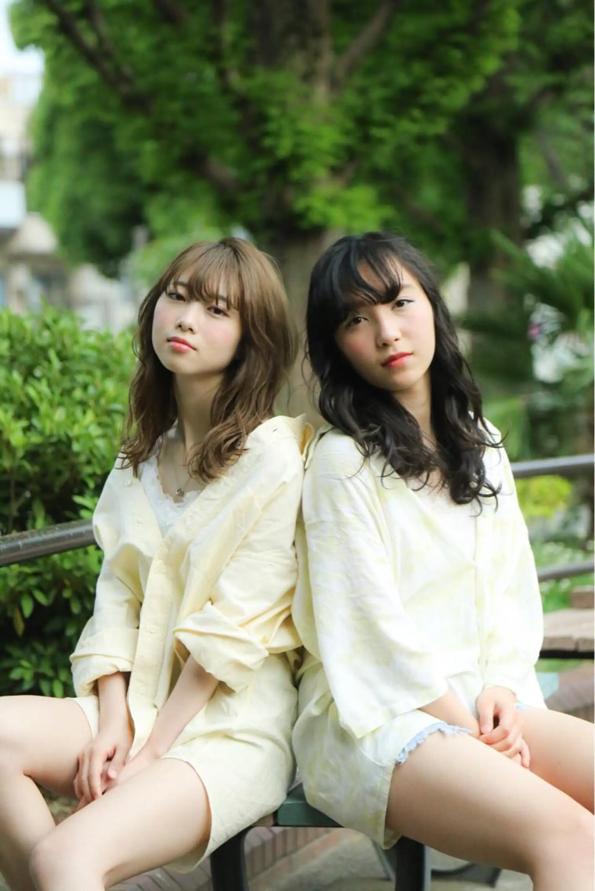 セミロング TAI透明カラー 柔らかい縮毛矯正のヘアスタイル