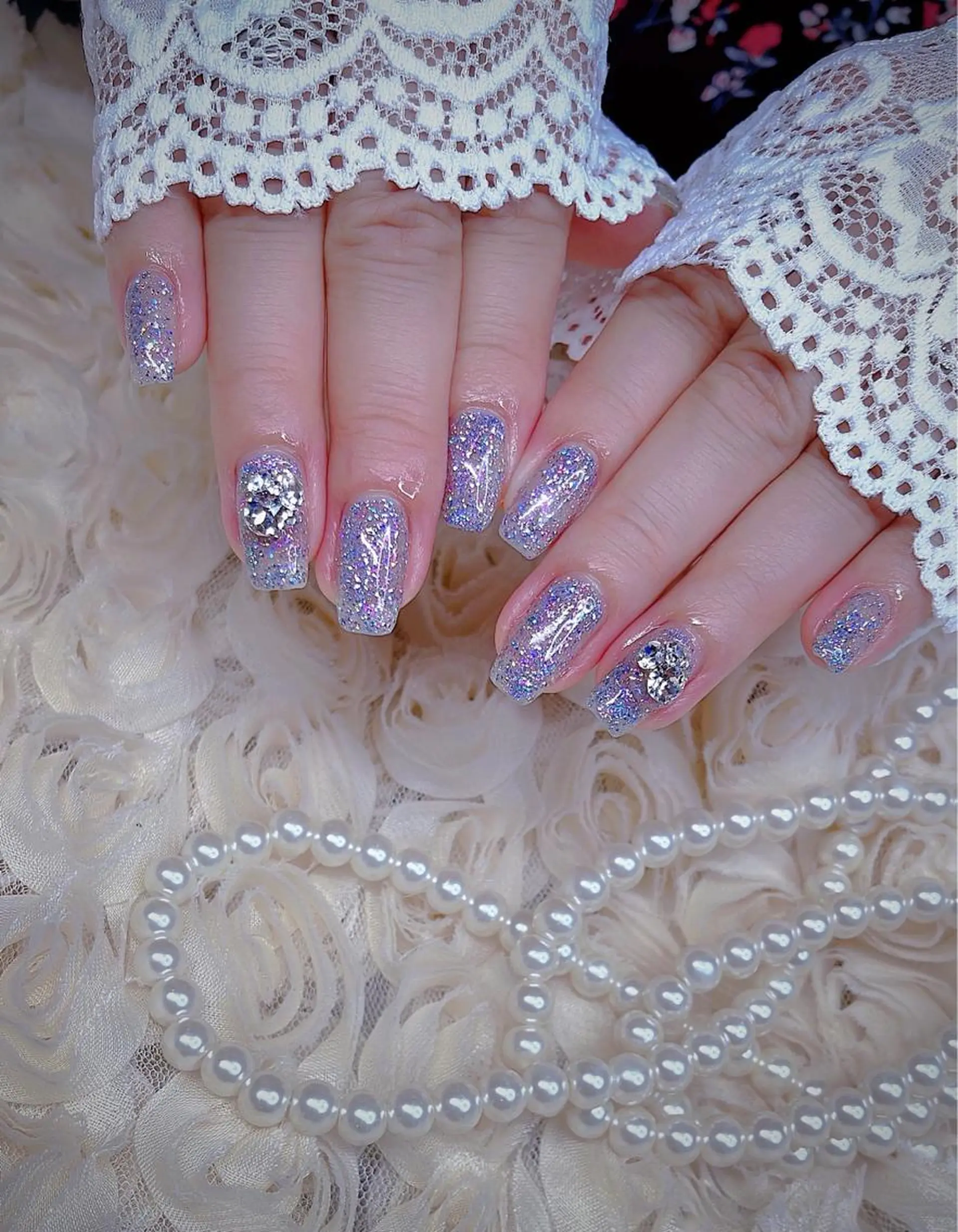 ミディアム めぐみのネイルサロン スタッフ練習のネイルデザイン