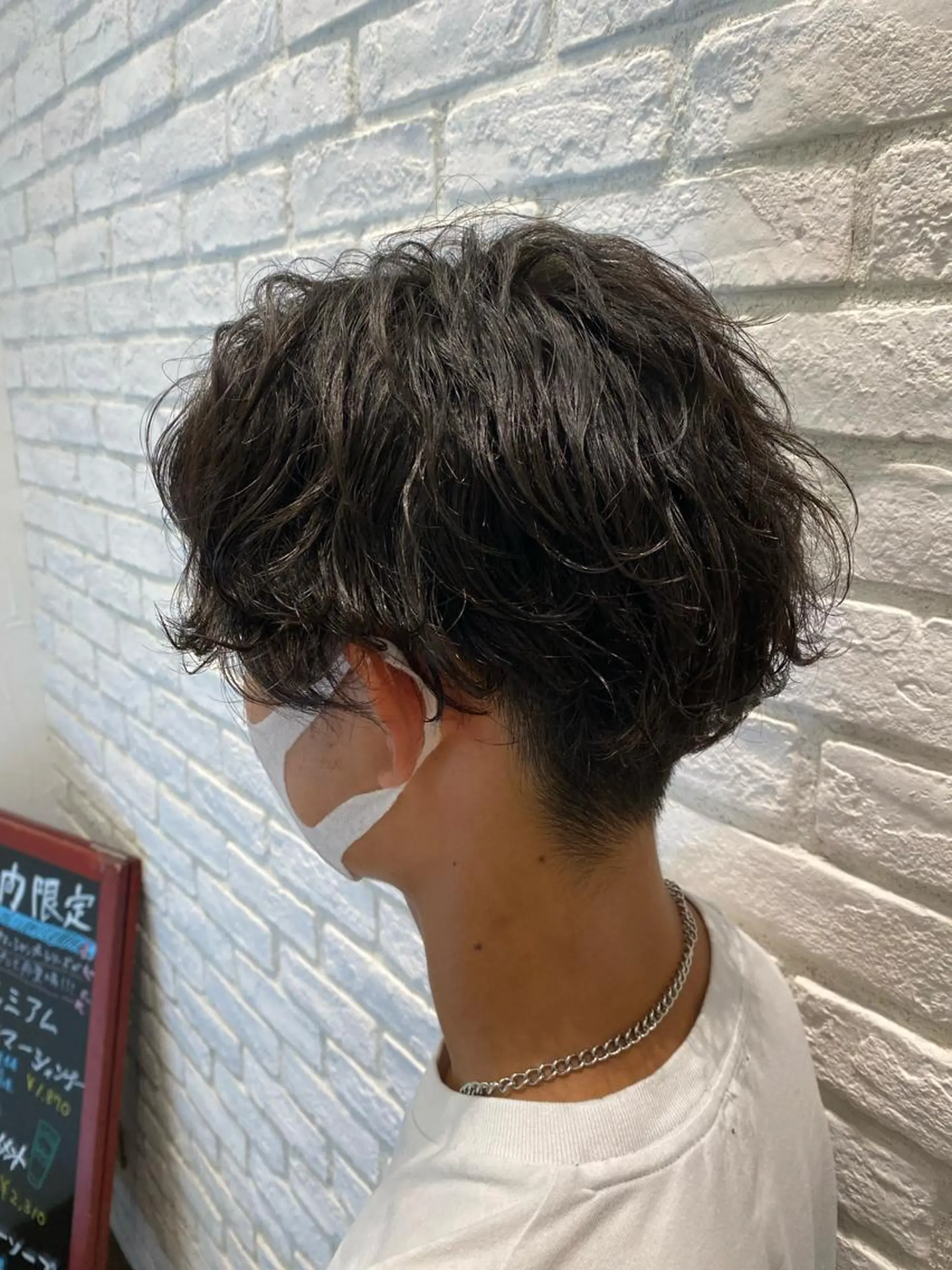 ショート メンズ カット パーマ メンズ特化型美容師 栗山勇人のヘアスタイル
