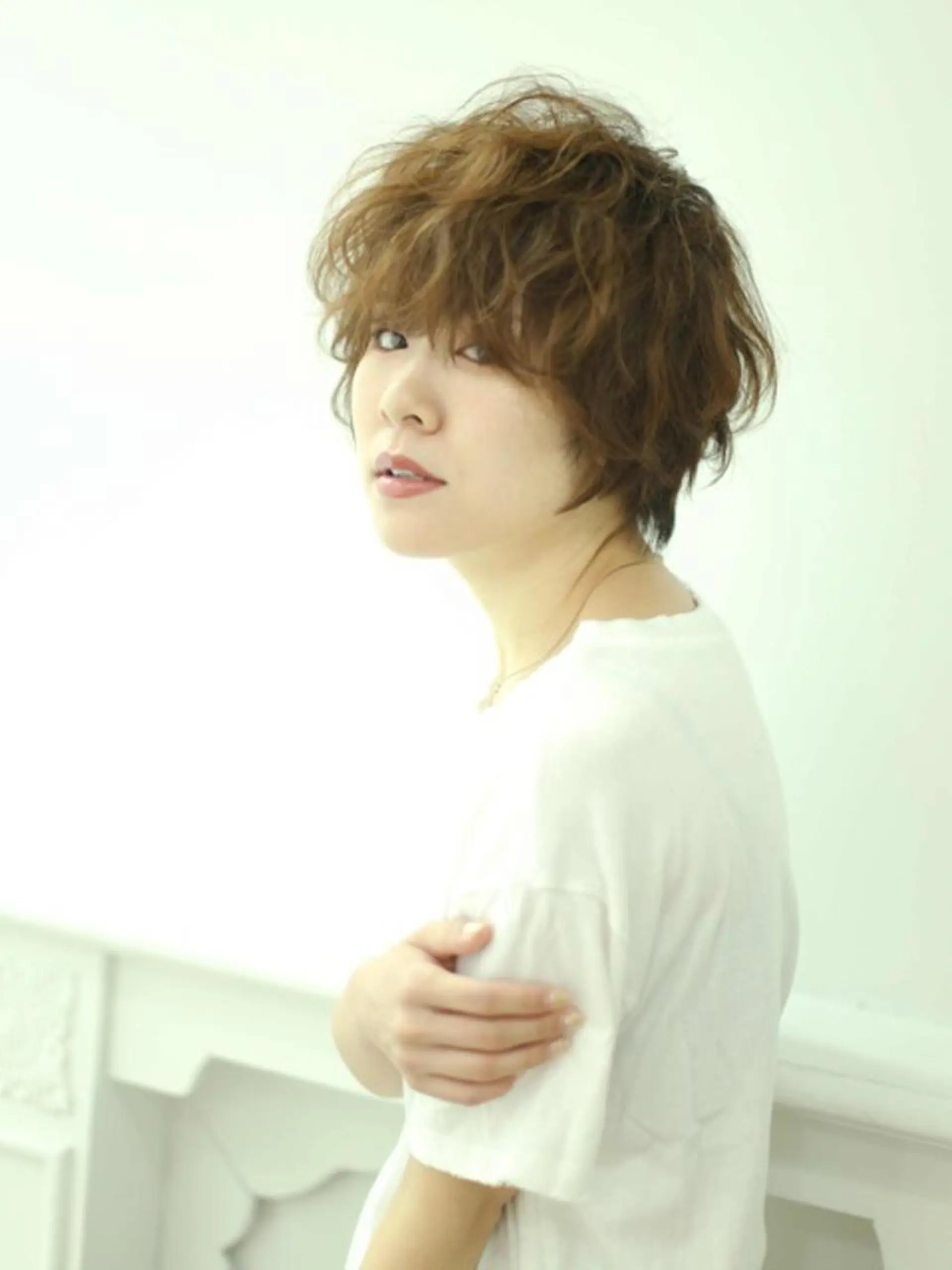 ショート 艶カラー/フェイス レイヤー/たむのヘアスタイル