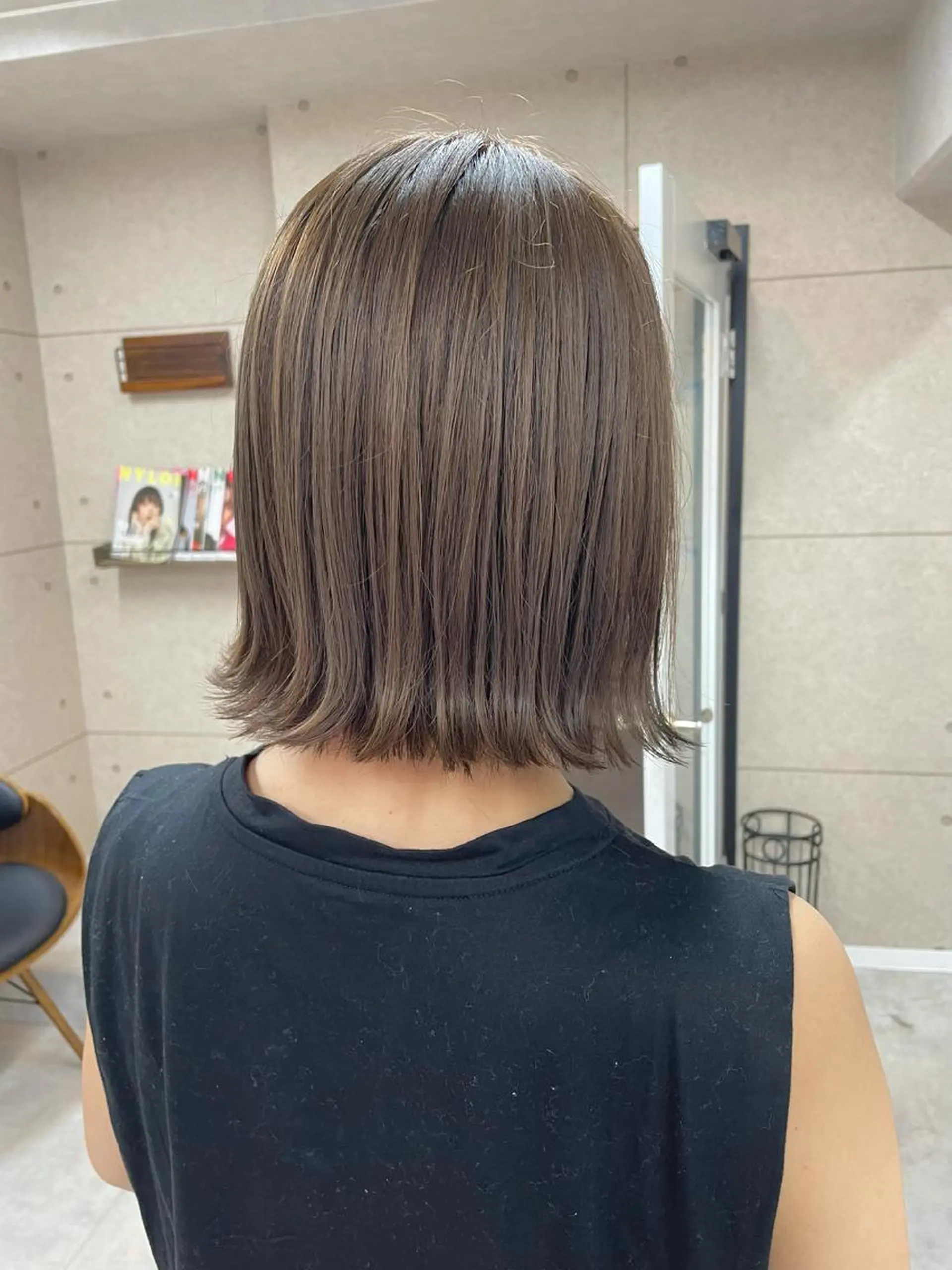 ショート カラー 透明感カラー ボブ 窪田 椋介のヘアスタイル