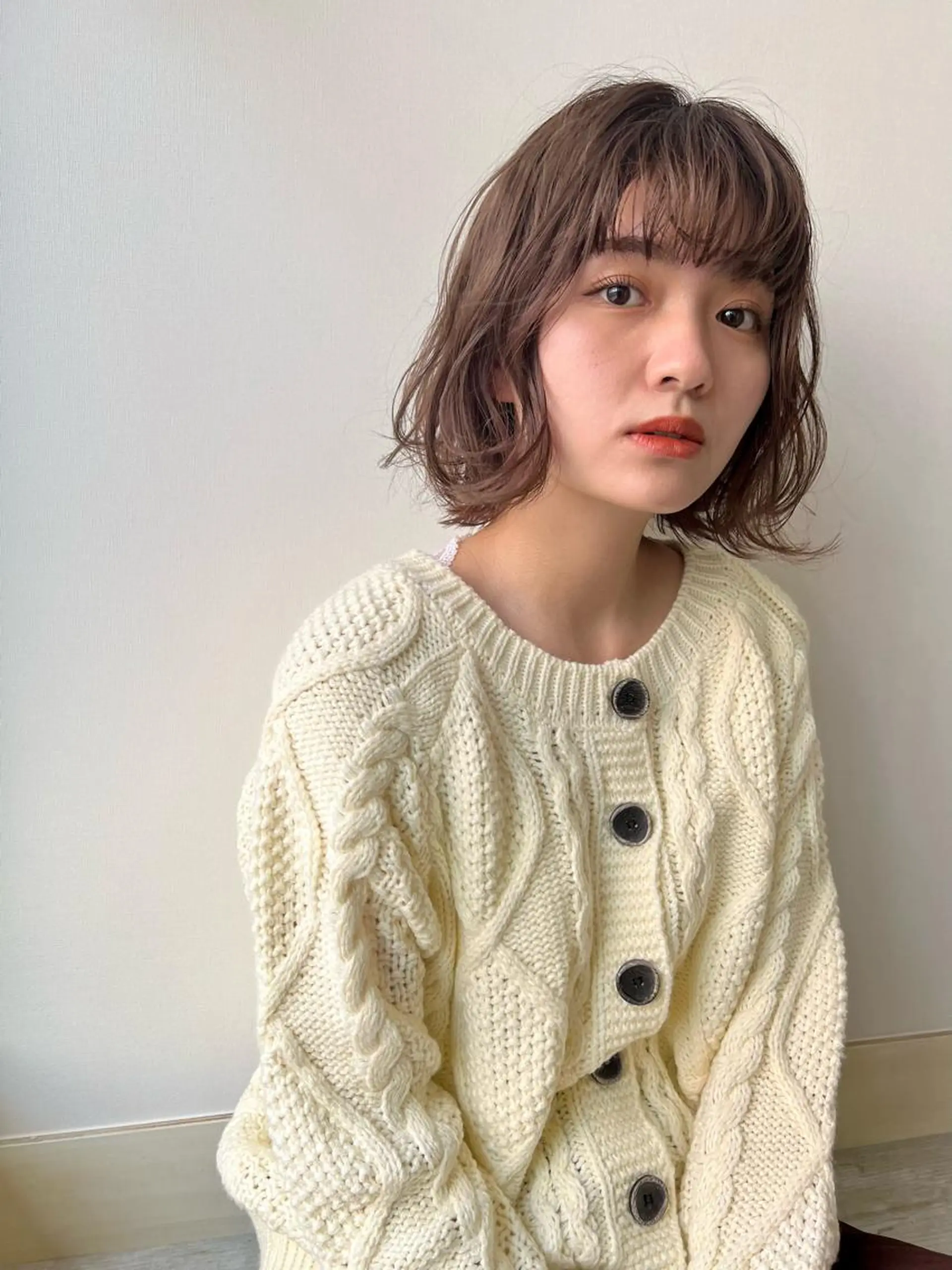 ミディアム カラー 髪質改善サロン Canon bellのヘアスタイル