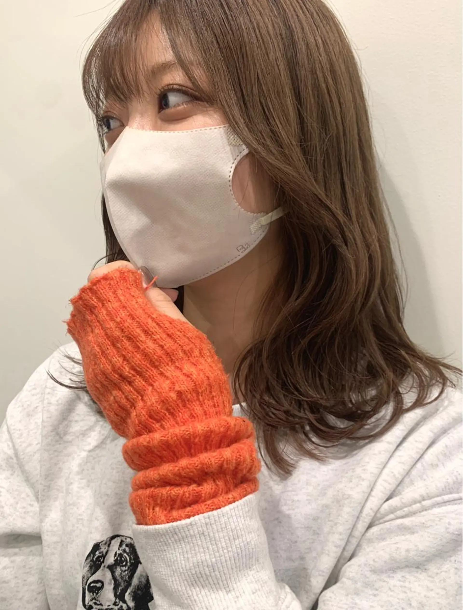 ショート カラー メンズ ベージュカラー ミルクティーベージュ ヘアカラー 落合希 Olivebeigeのヘアスタイル