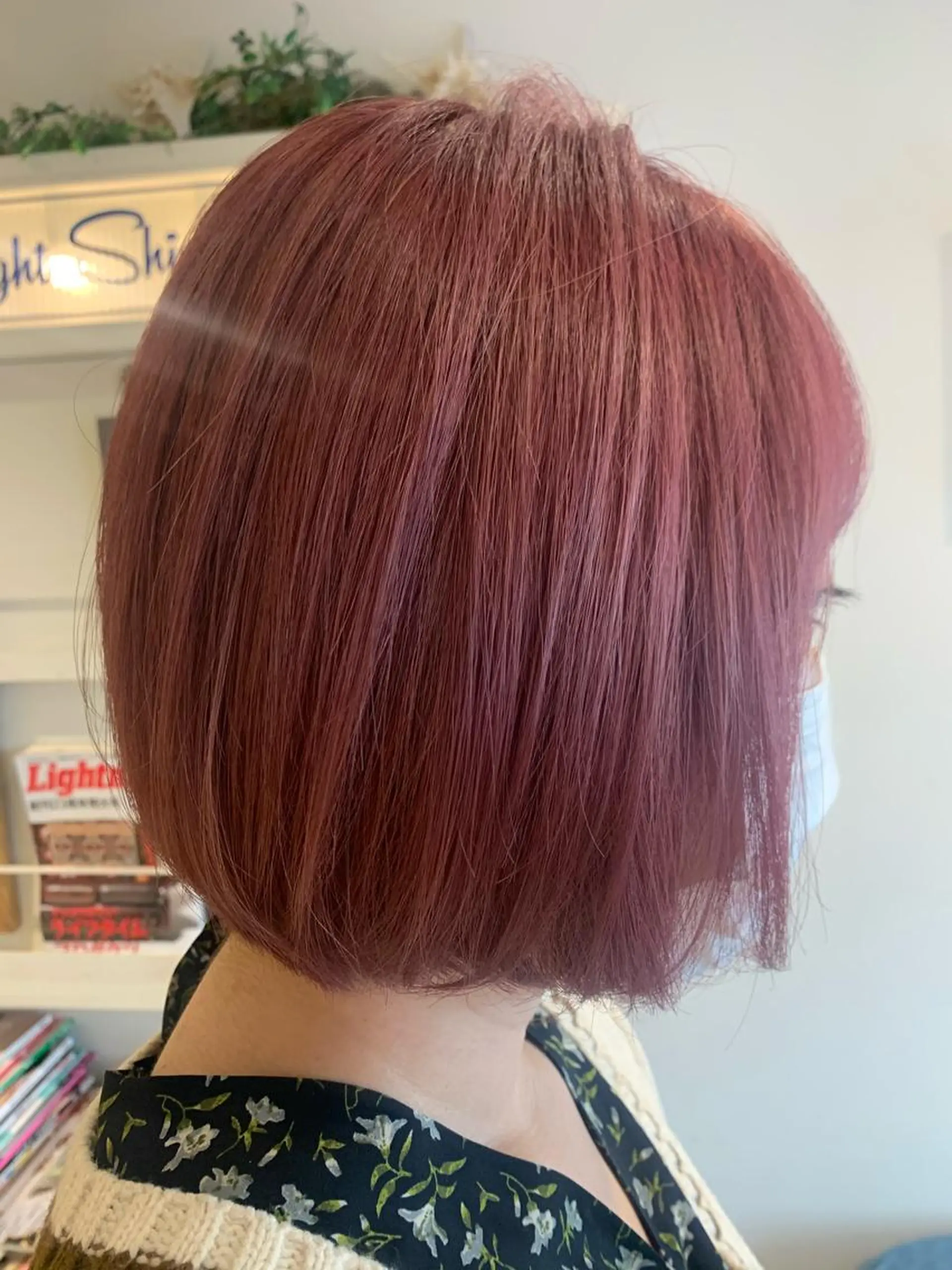 ミディアム カット ヘアカラー 渋谷ハイトーン/ デザインカラー阿部のヘアスタイル