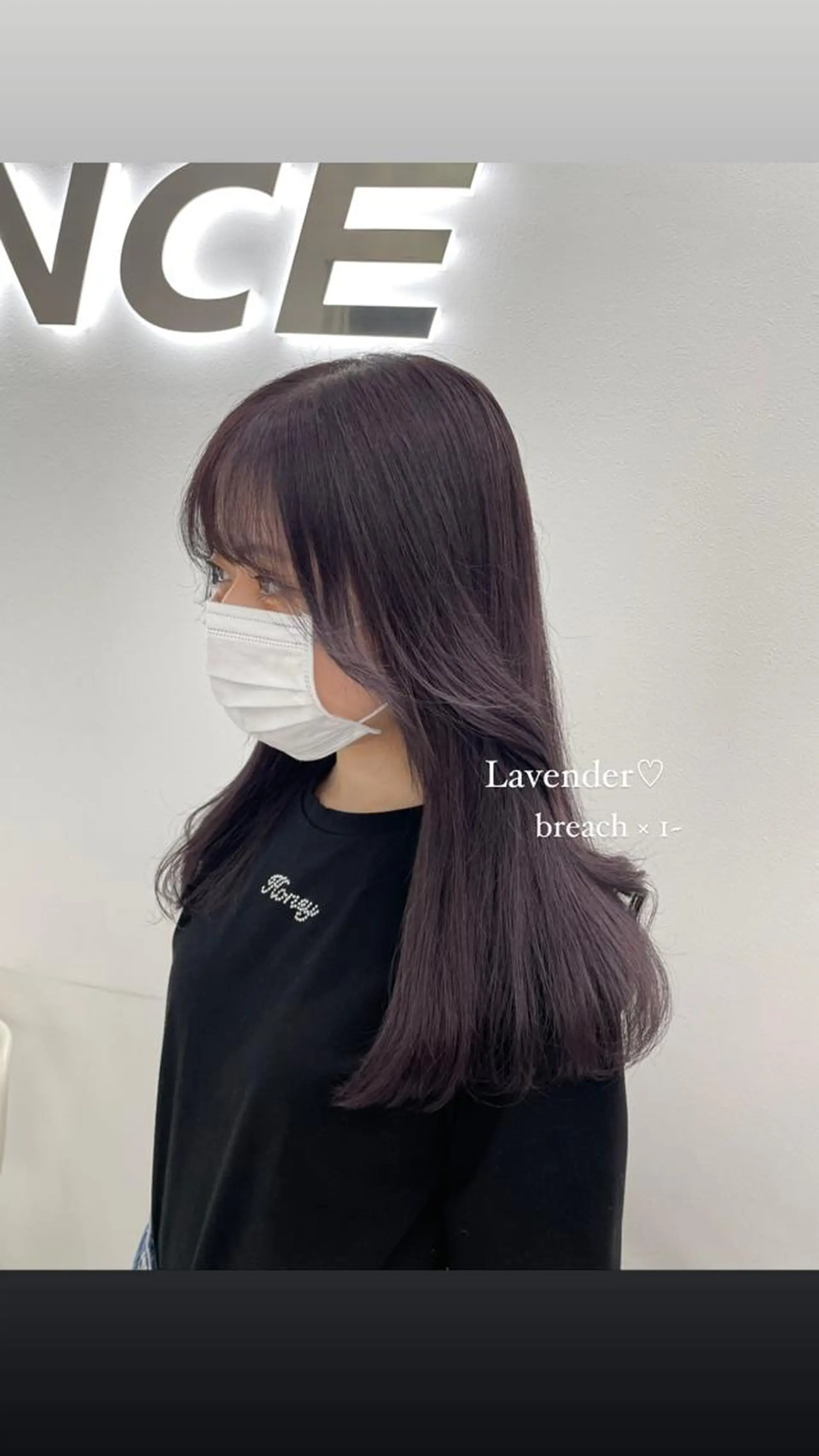 ロング カラー ブリーチ ラベンダーカラー 淡色ラベンダー♡ ニーナ🎀🦙のヘアスタイル