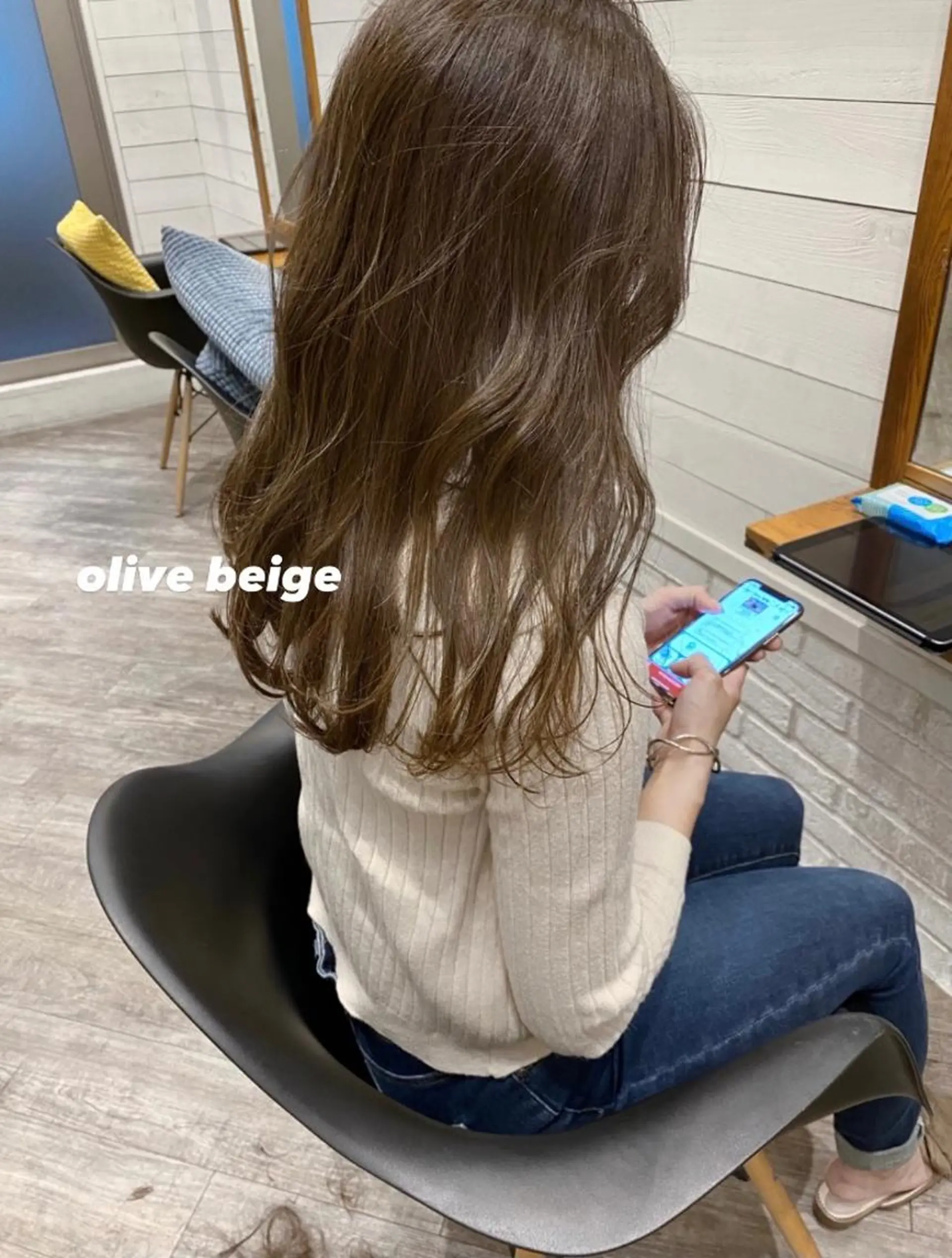 ロング カラー オリーブカラー 🌟アレンジが似合う カラー🌟Rumiのヘアスタイル