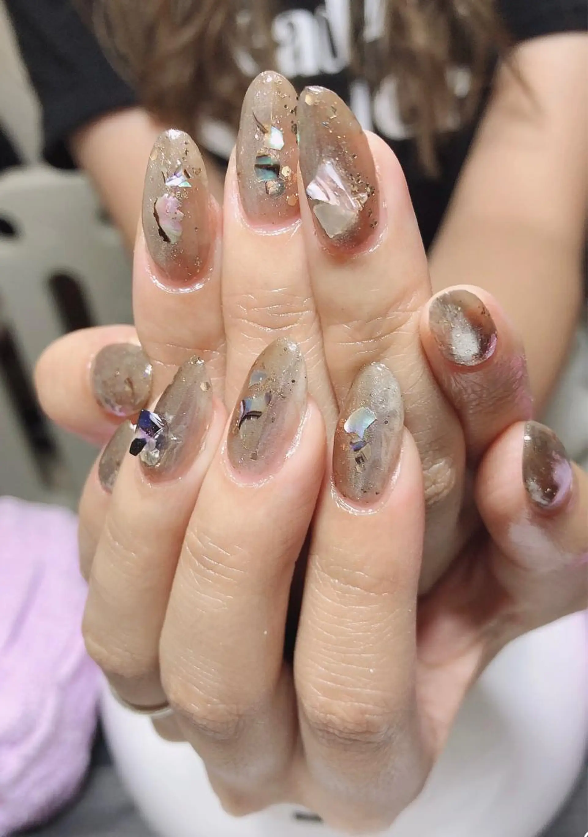 ネイル ミラーネイル ニュアンスネイル ハンドネイル ハンドケア u sのネイルデザイン