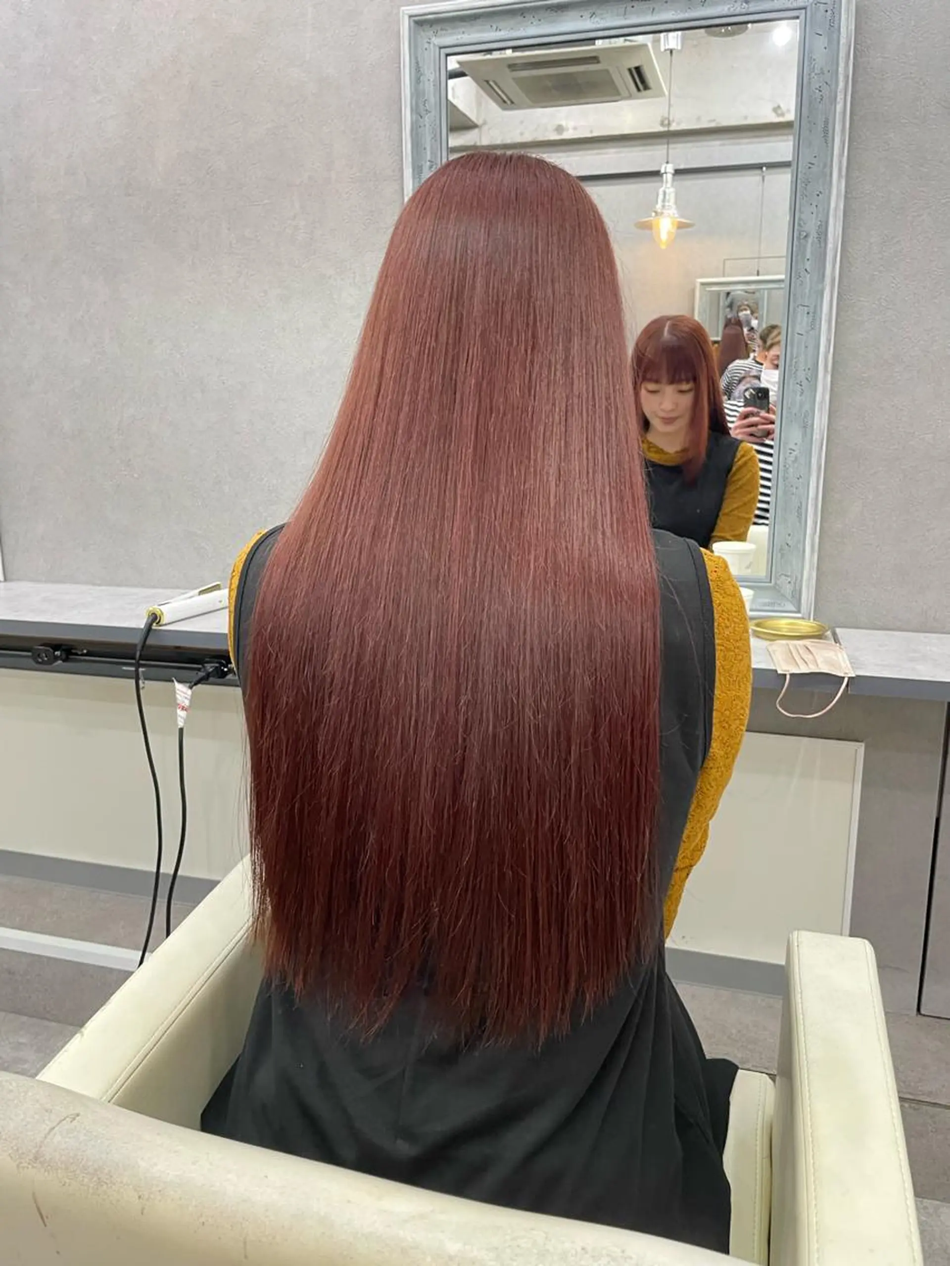 ロング メンズパーマ ヘアカラー大成のヘアスタイル