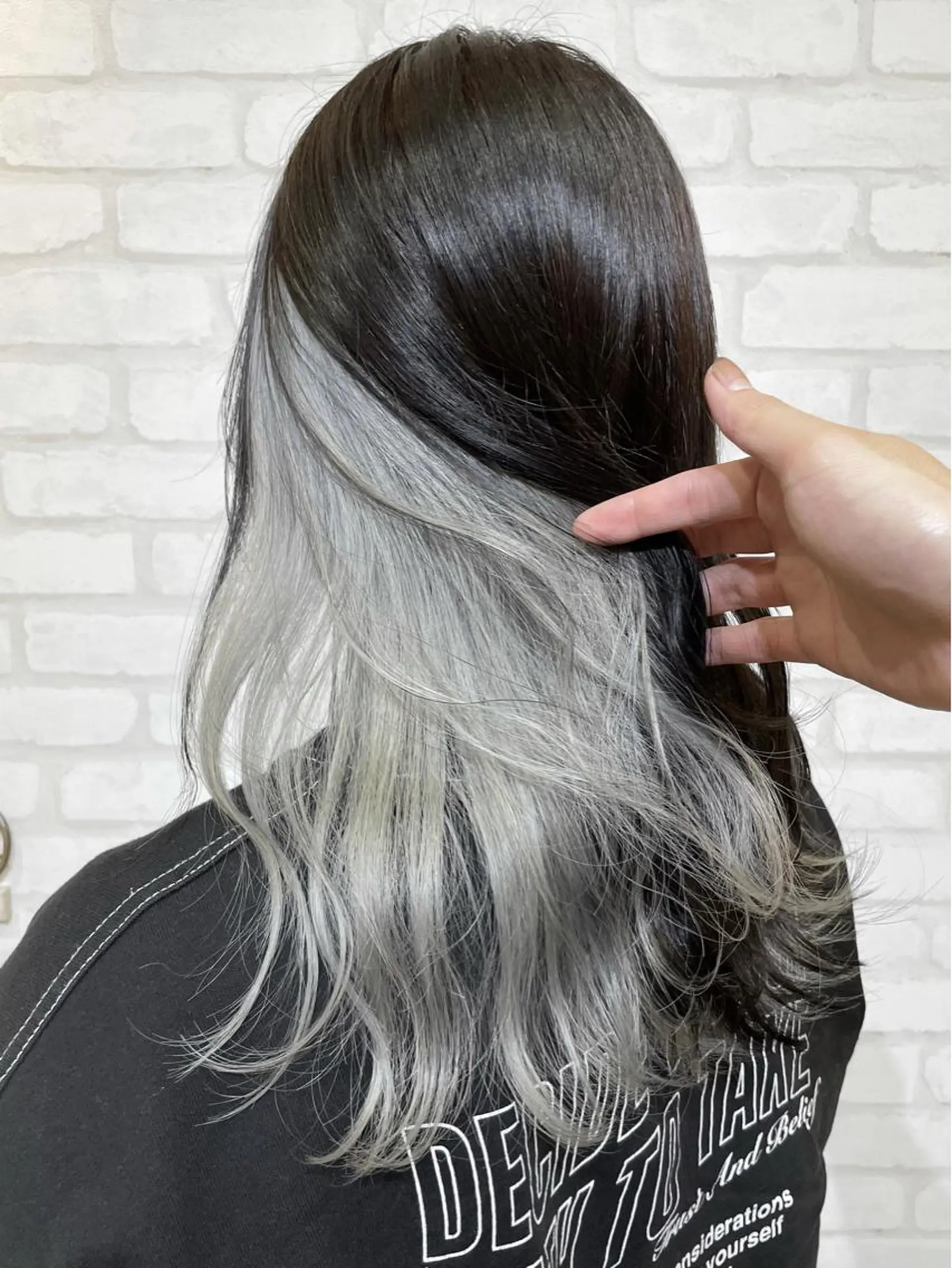 カラー バレイヤージュ ブリーチ ケアブリーチ ダブルカラー イヤリングカラー 💎メンズカット/ 透明感　吉田拓海💎のヘアスタイル