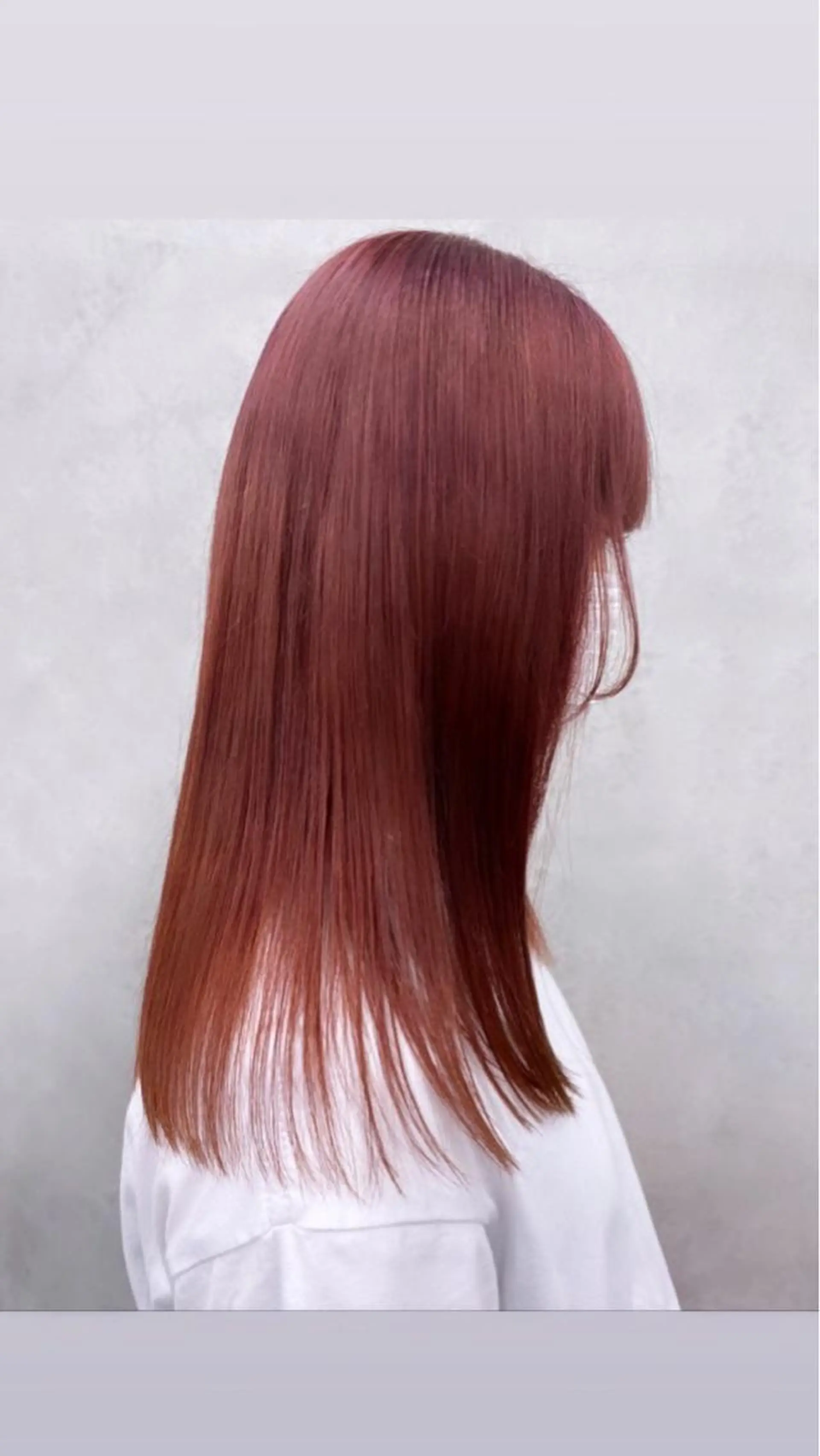 ロング カラー レッドカラー 🧸艶々韓国ヘア 🧁mizunaのヘアスタイル