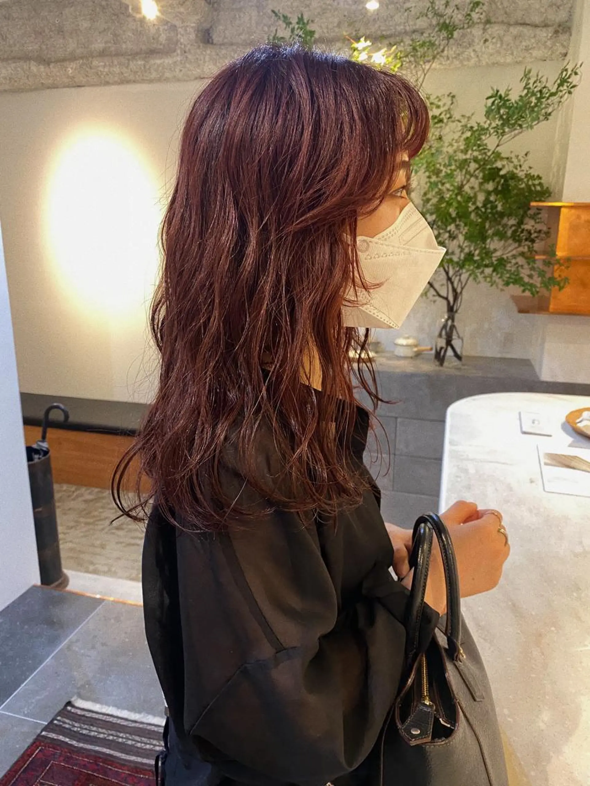 セミロング カラー 砂原 ひよりのヘアスタイル