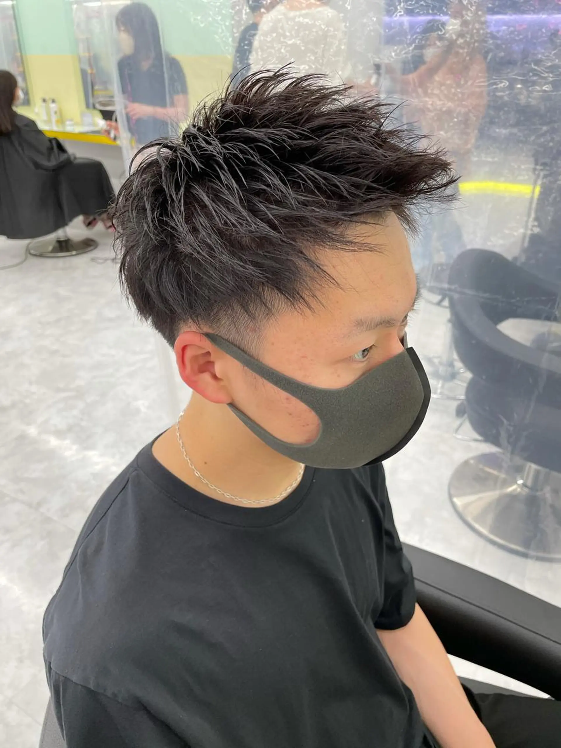 ショート メンズ カット 横浜メンズパーマ🔥 大野賢人のヘアスタイル