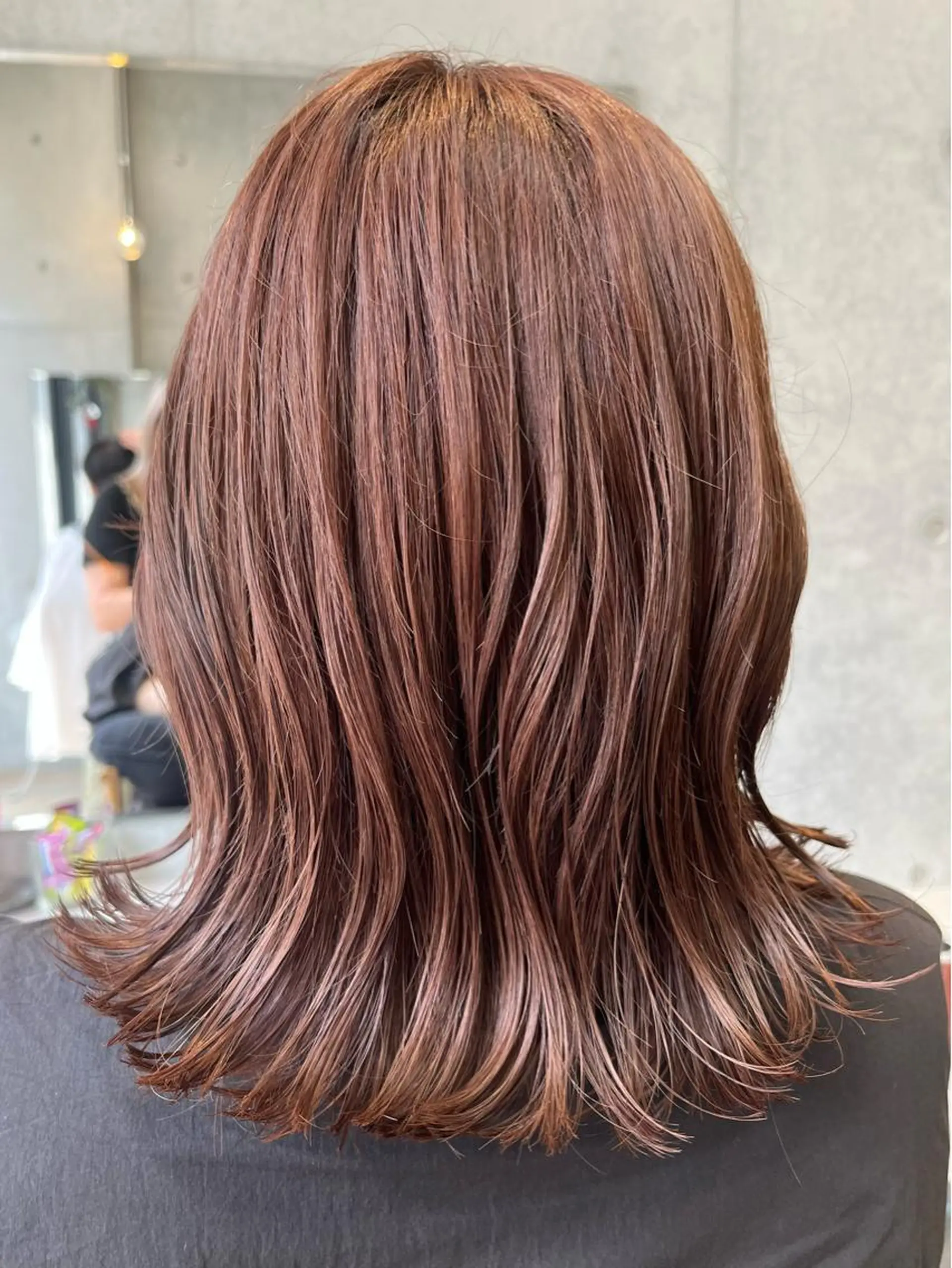 セミロング カコ/レイヤーカット ヘアアレンジのヘアスタイル