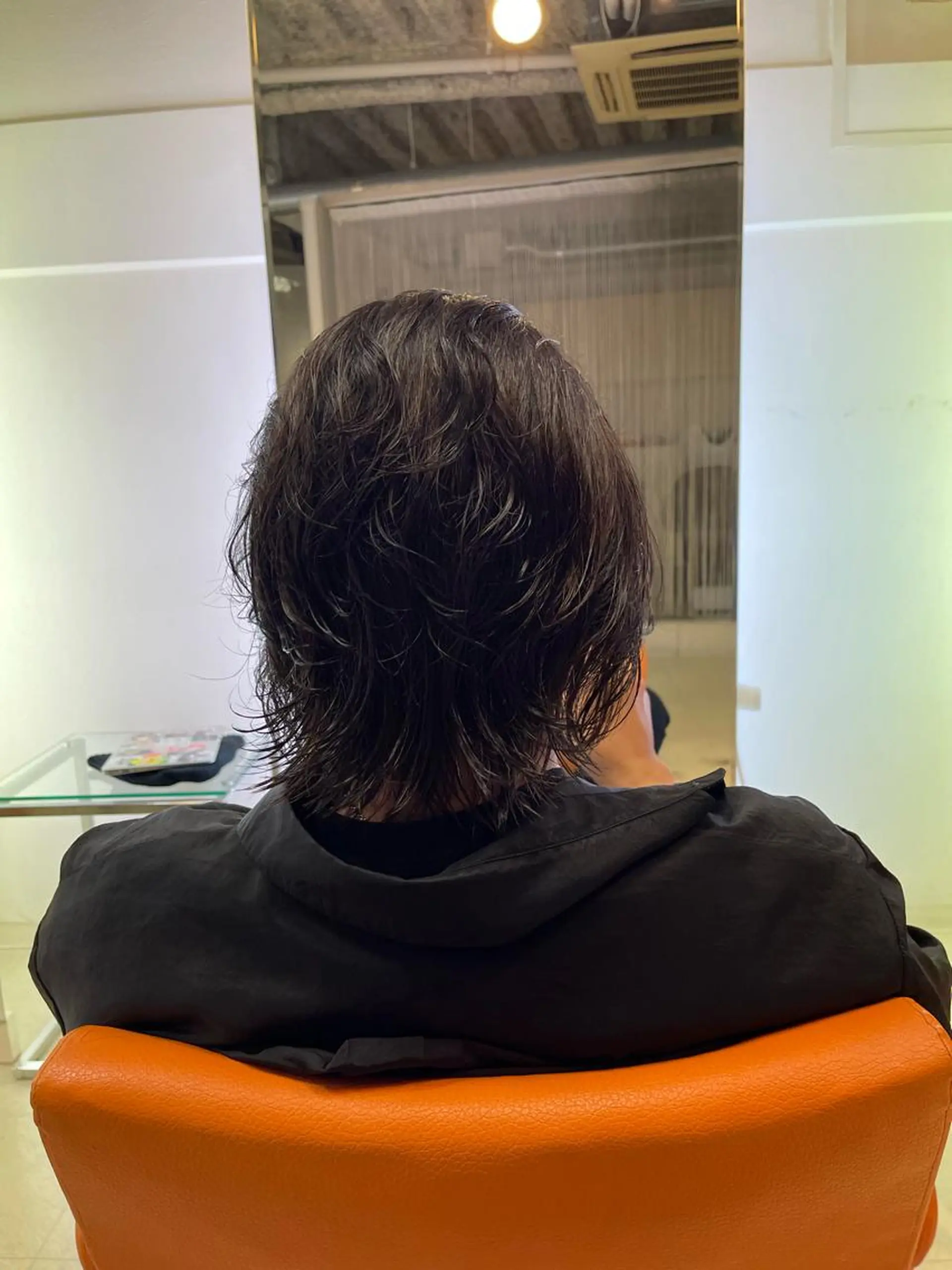 ショート パーマ ヘアアレンジ メンズ 鶴﨑 美優亜のヘアスタイル