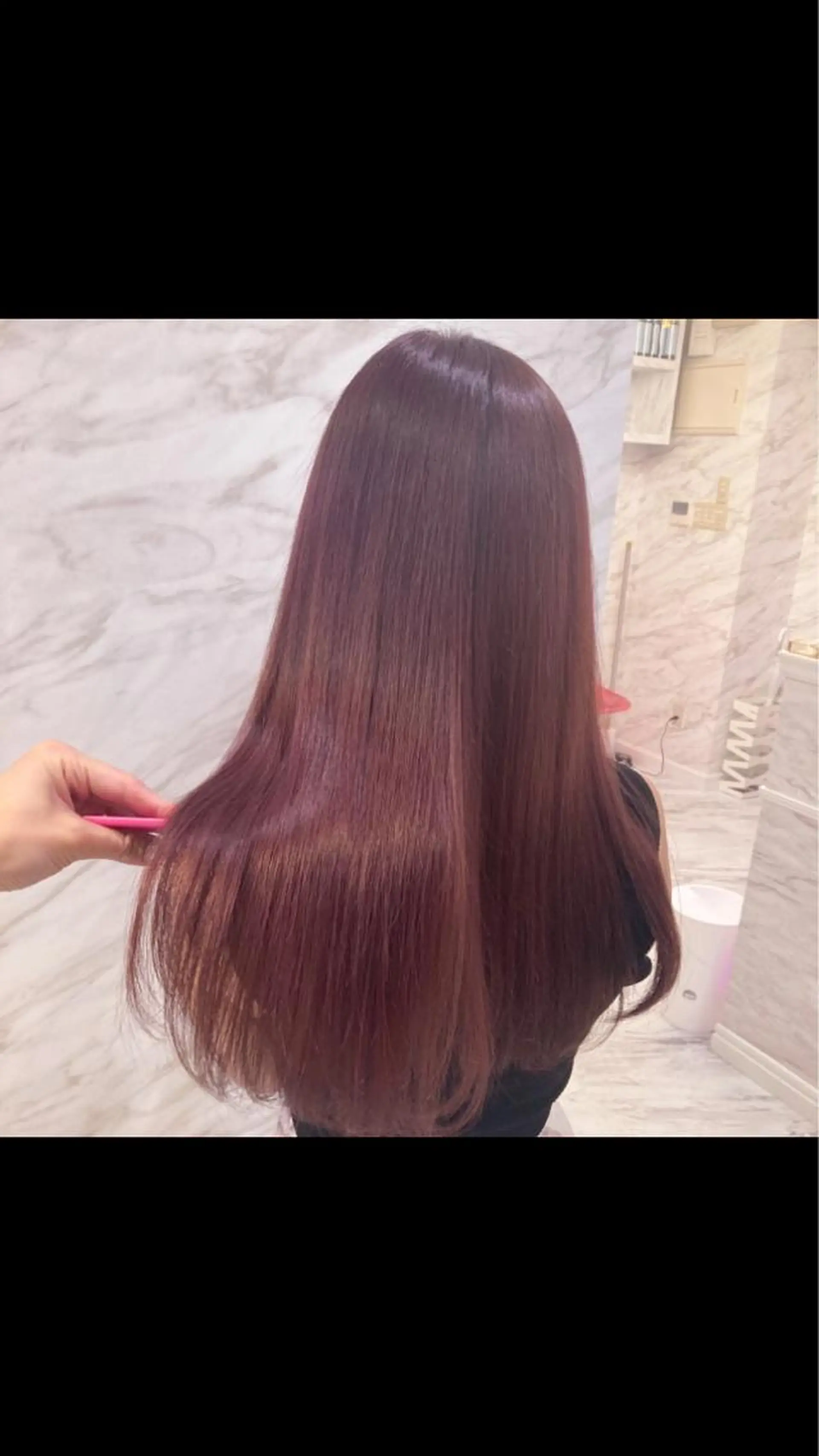 セミロング カラー 髪質改善 トリートメント 酸熱トリートメント ヘアカラー トリートメント 🩷韓国ヘア/ヨシン モリ🩷Maikaのヘアスタイル