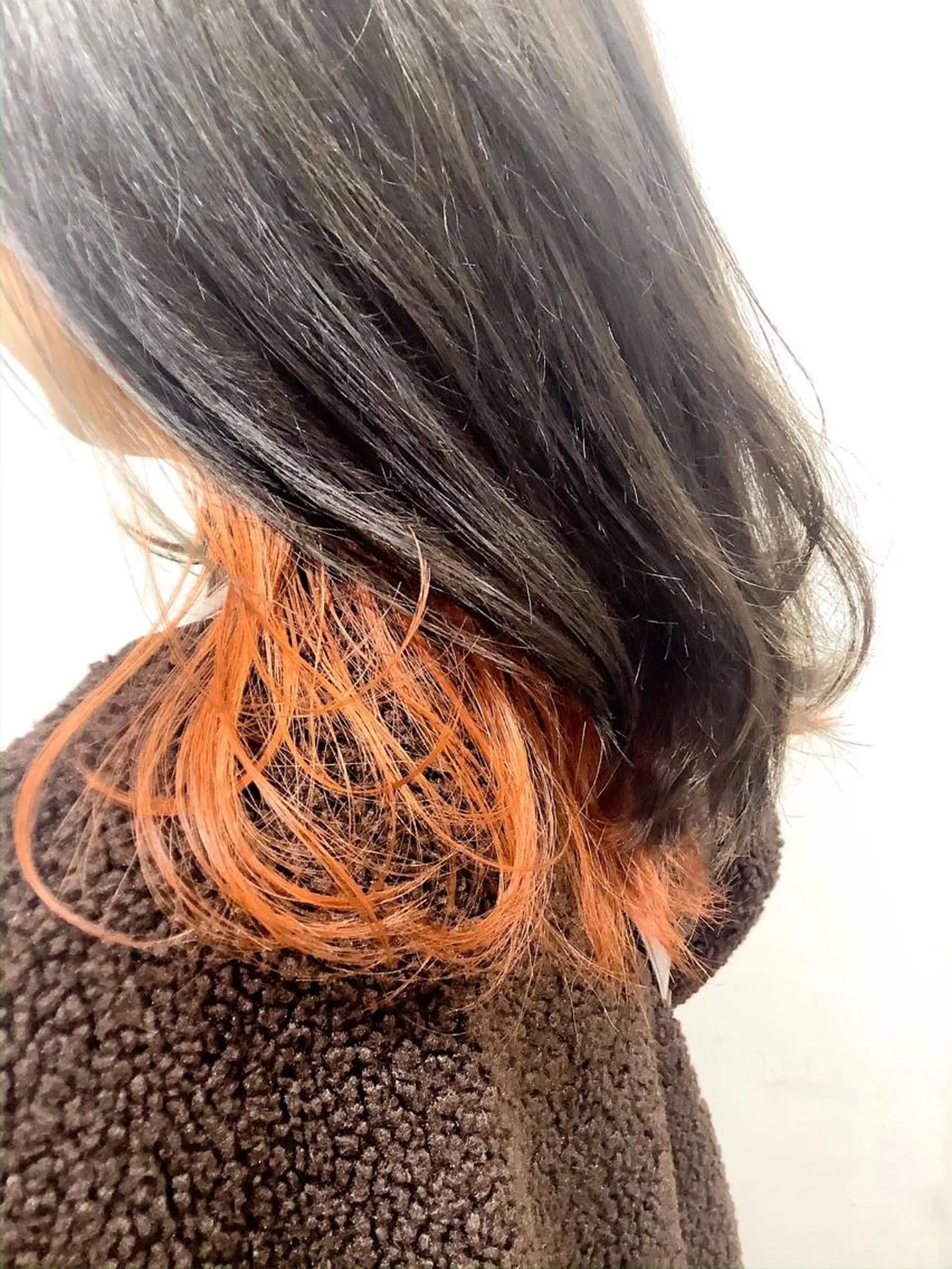 カラー オレンジ 稲田 全将のヘアスタイル