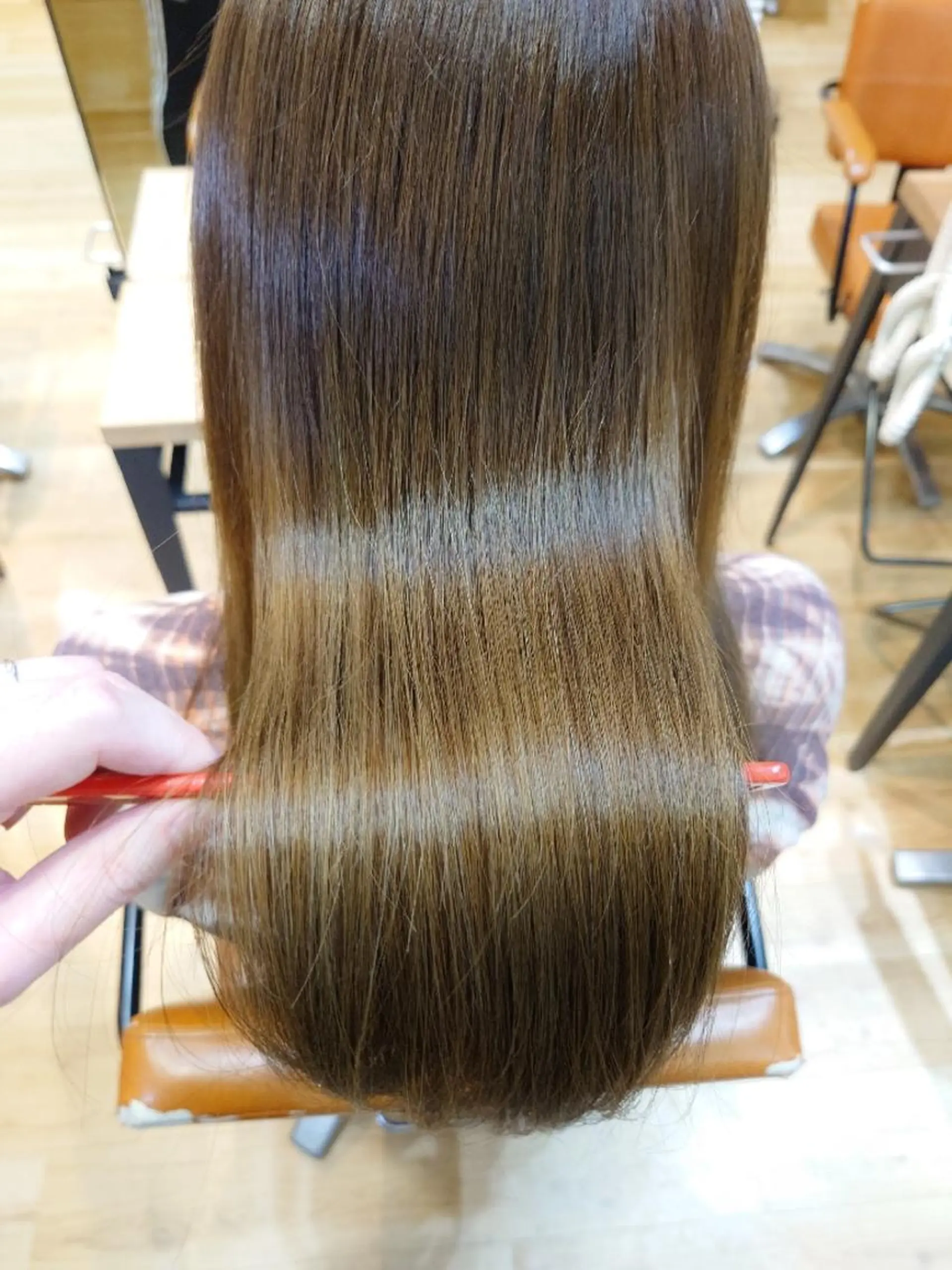 ロング 艶髪／透け感カラー ／ＲＹＯのヘアスタイル