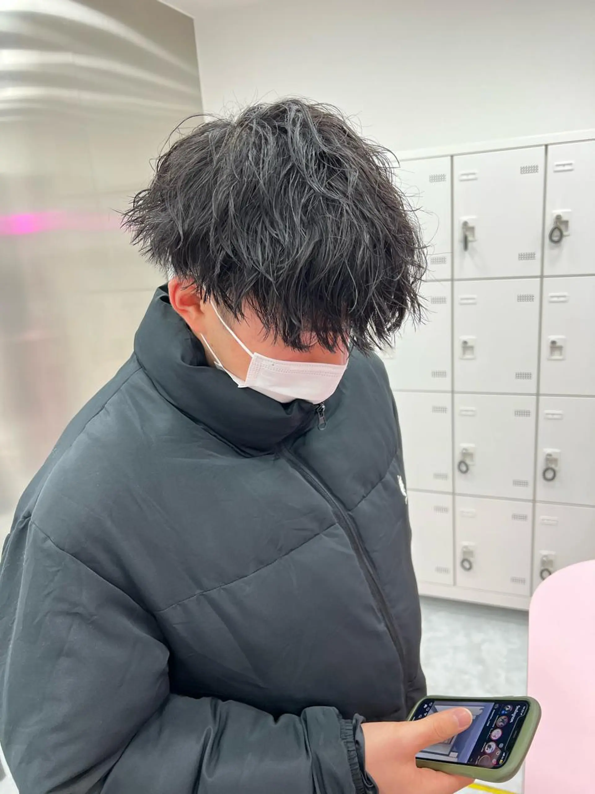 ショート カラー パーマ メンズ メンズパーマ特化 TAIGAのヘアスタイル