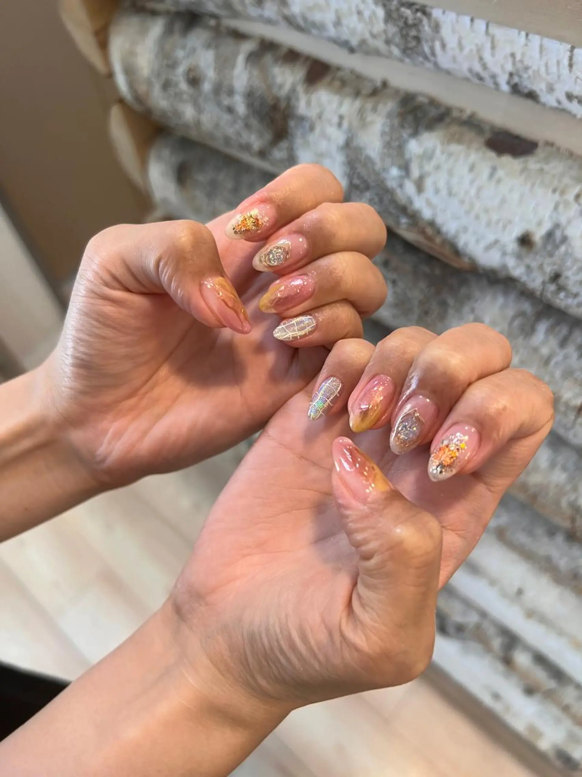 ネイル ハンドネイル いちじゅう あおいのネイルデザイン