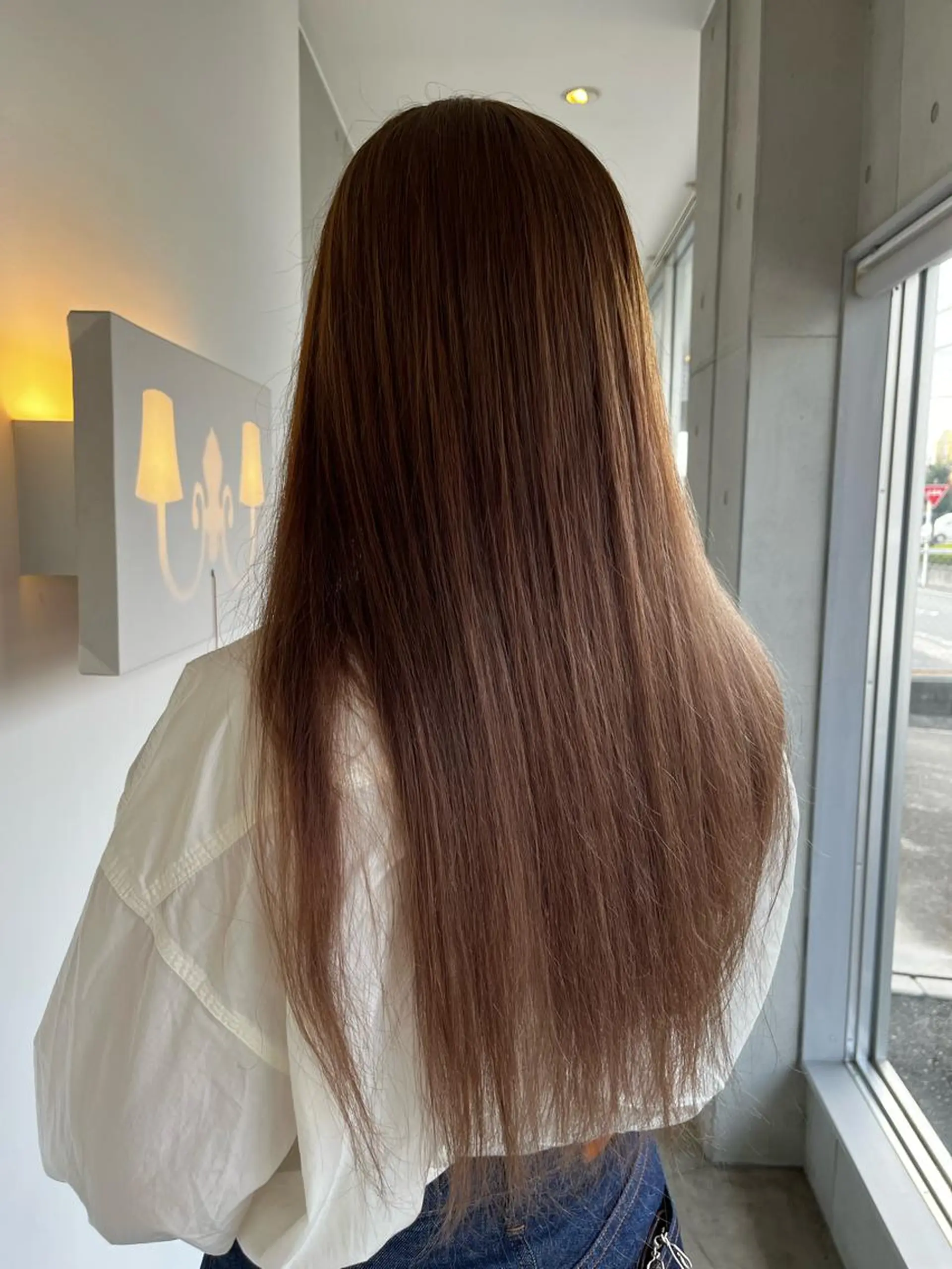 ロング おせ ちさとのヘアスタイル