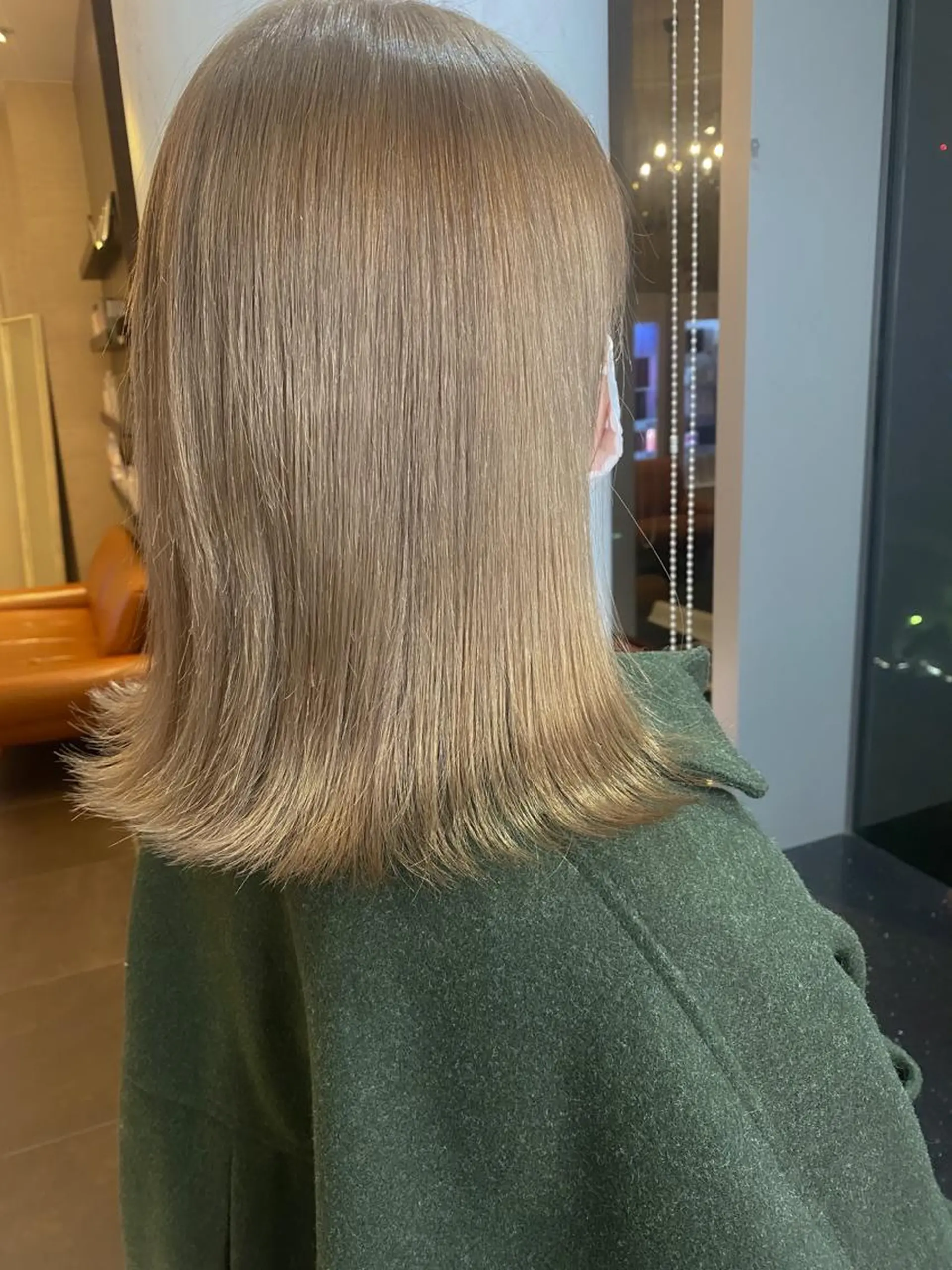 ミディアム かえ🩶韓国ボブ🎀 透明感カラー🥣のヘアスタイル