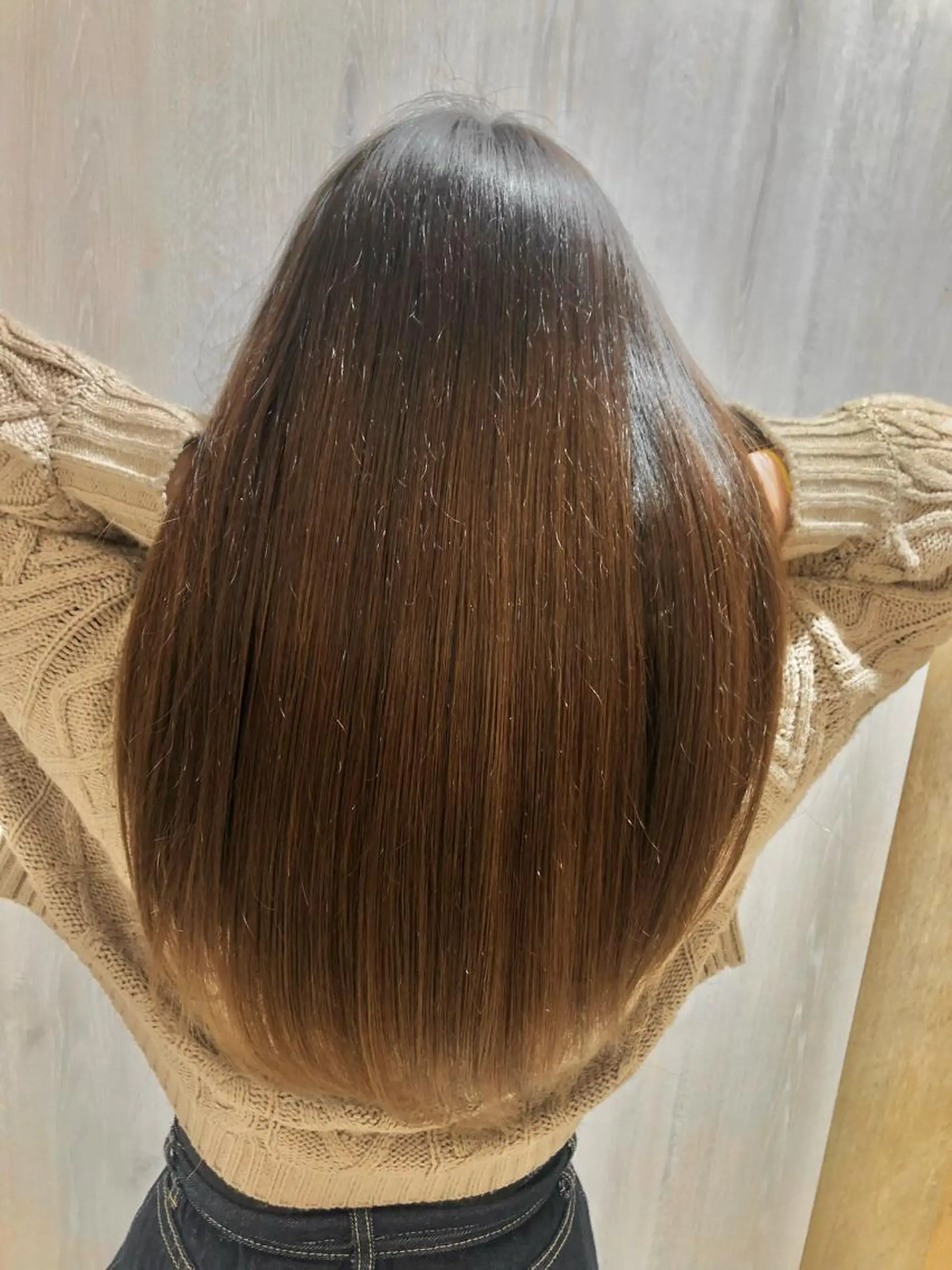 ロング パーマ 髪質改善 ストレートパーマ 田中 和可のヘアスタイル