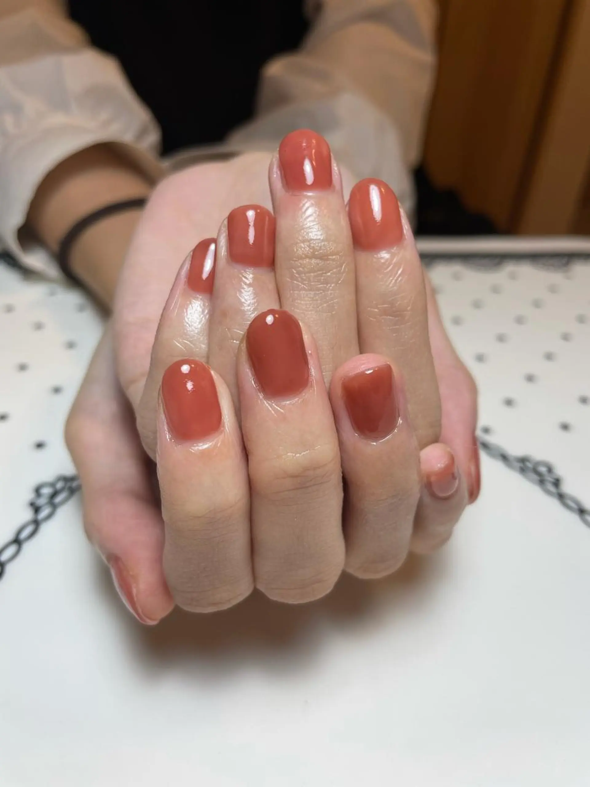 ネイル グリーン ニュアンスネイル ワンカラーネイル 浅野 すみれのネイルデザイン