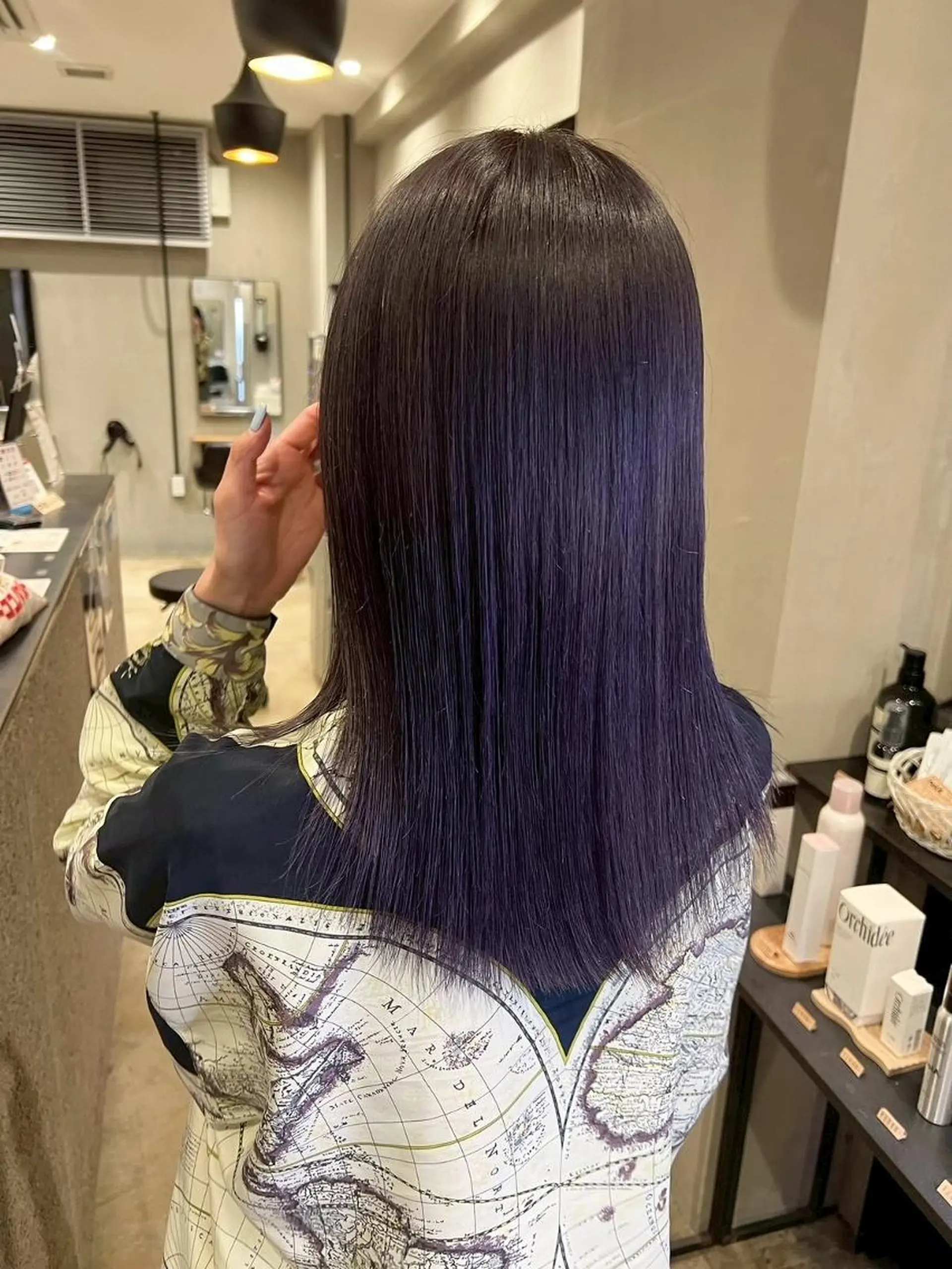 ロング カラー 谷岡 沙也佳のヘアスタイル