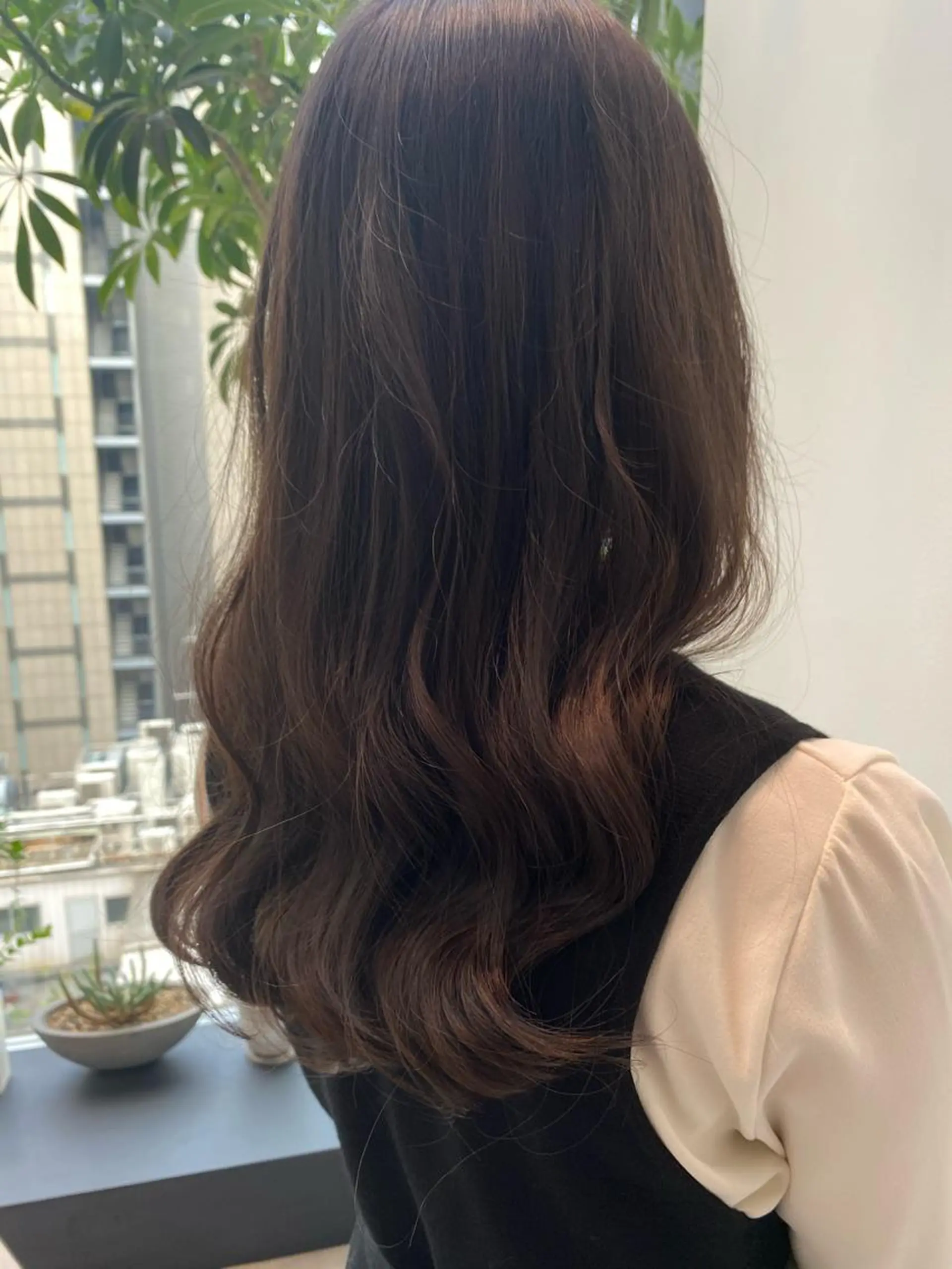 セミロング カラー デザインカラーウルフ 宙也のヘアスタイル